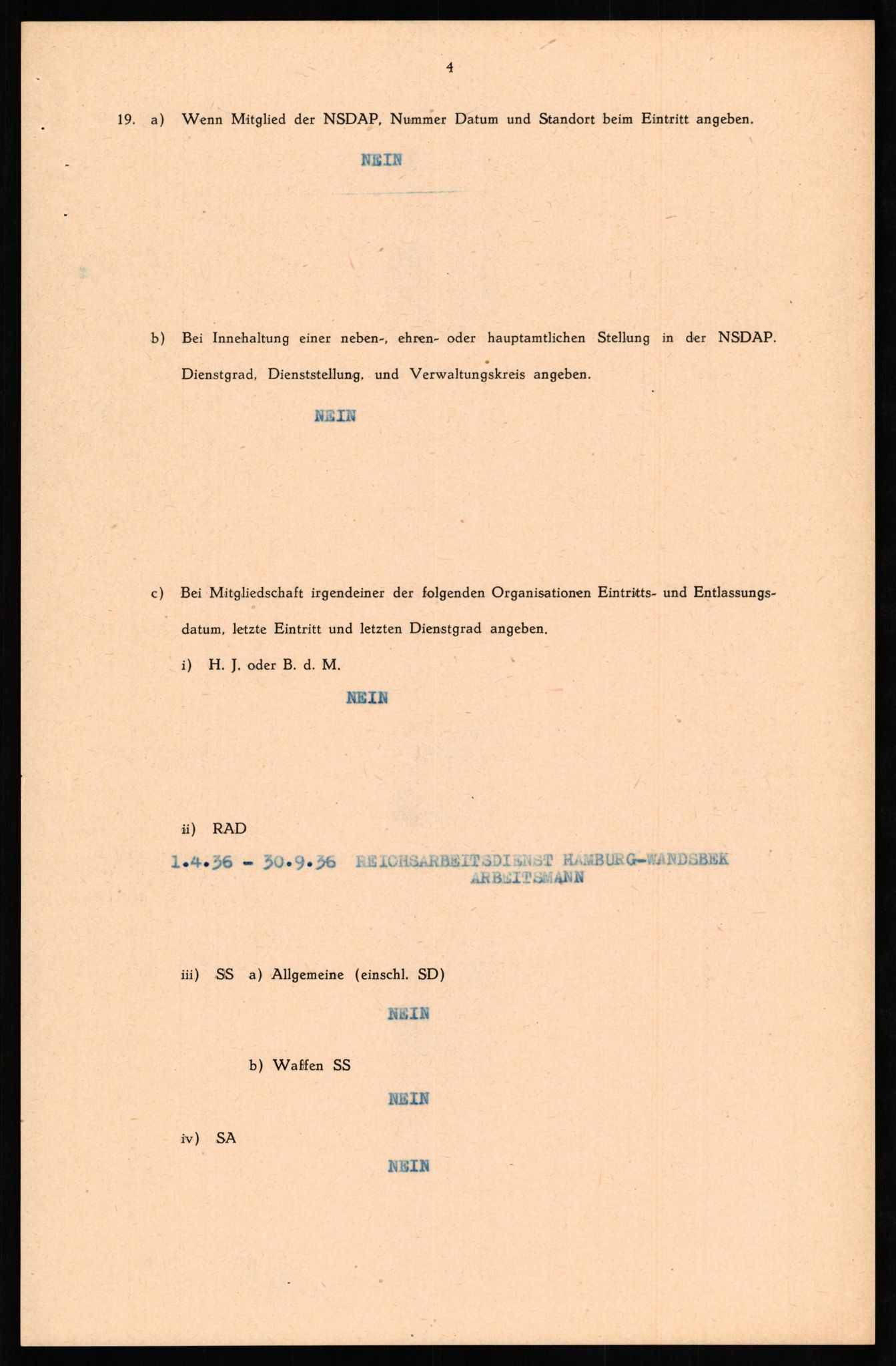 Forsvaret, Forsvarets overkommando II, AV/RA-RAFA-3915/D/Db/L0022: CI Questionaires. Tyske okkupasjonsstyrker i Norge. Tyskere., 1945-1946, p. 142