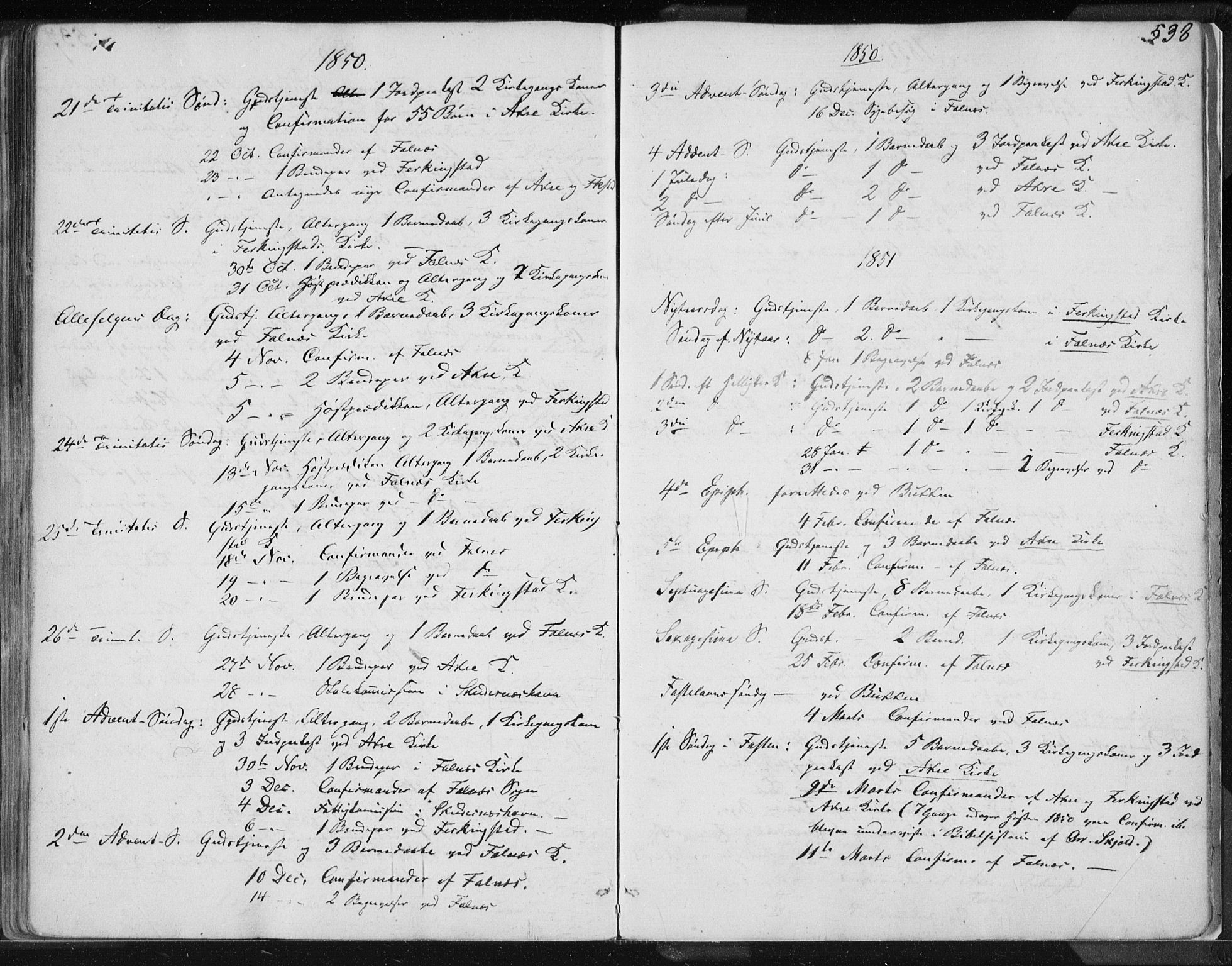 Skudenes sokneprestkontor, SAST/A -101849/H/Ha/Haa/L0005: Parish register (official) no. A 3.2, 1847-1863, p. 538