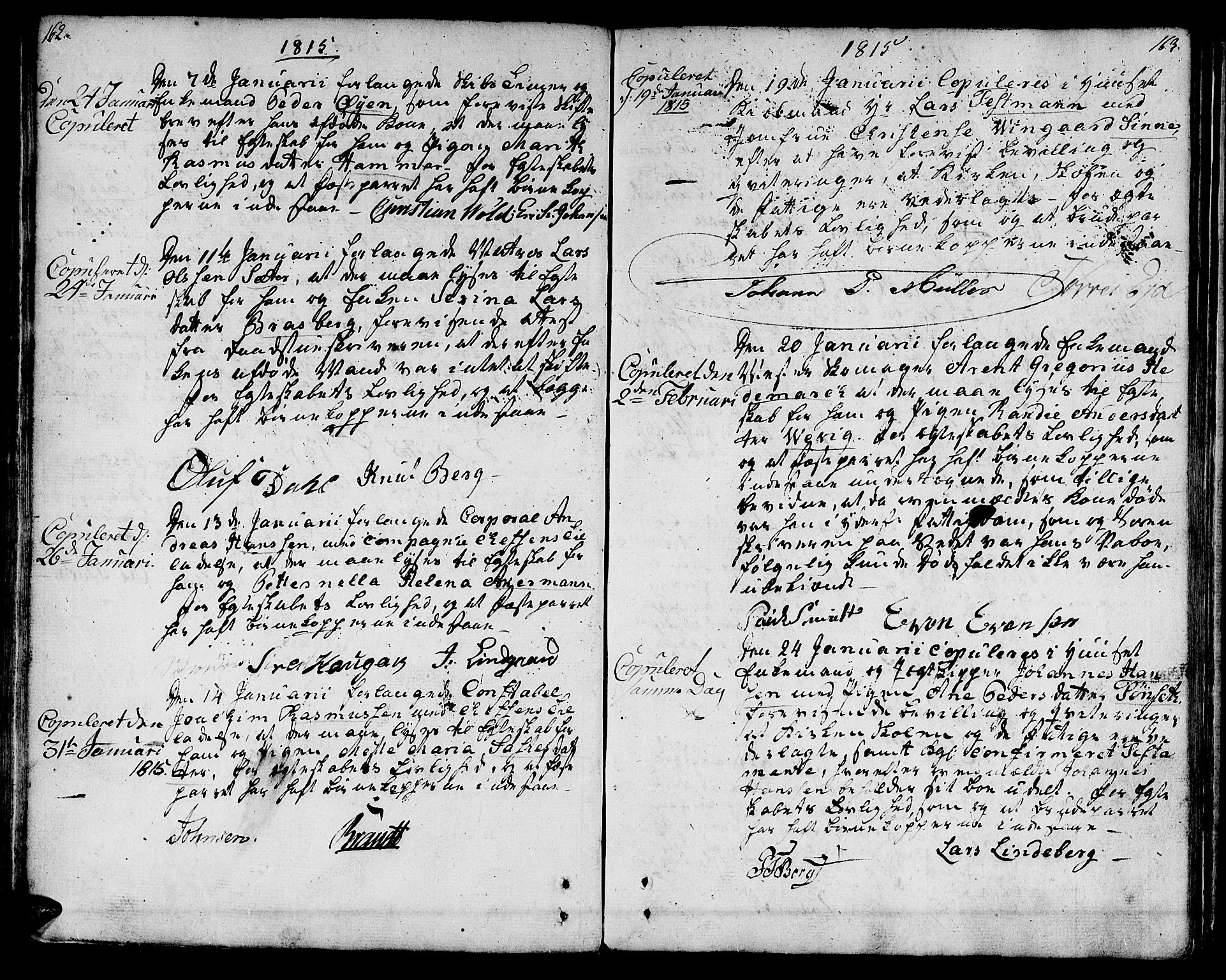 Ministerialprotokoller, klokkerbøker og fødselsregistre - Sør-Trøndelag, SAT/A-1456/601/L0042: Parish register (official) no. 601A10, 1802-1830, p. 162-163