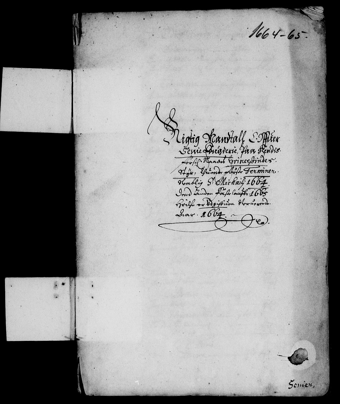 Rentekammeret inntil 1814, Reviderte regnskaper, Lensregnskaper, AV/RA-EA-5023/R/Rb/Rbz/L0041: Nordlandenes len, 1664-1667