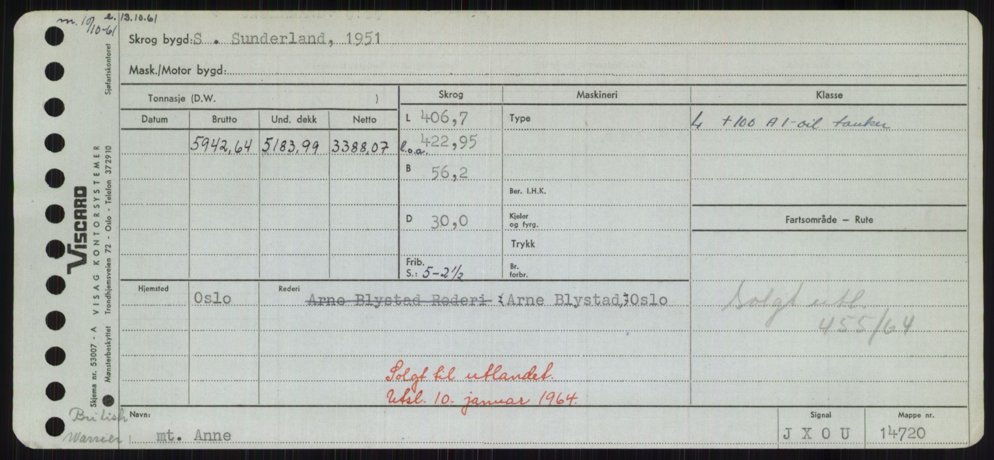 Sjøfartsdirektoratet med forløpere, Skipsmålingen, RA/S-1627/H/Hd/L0001: Fartøy, A-Anv, p. 725