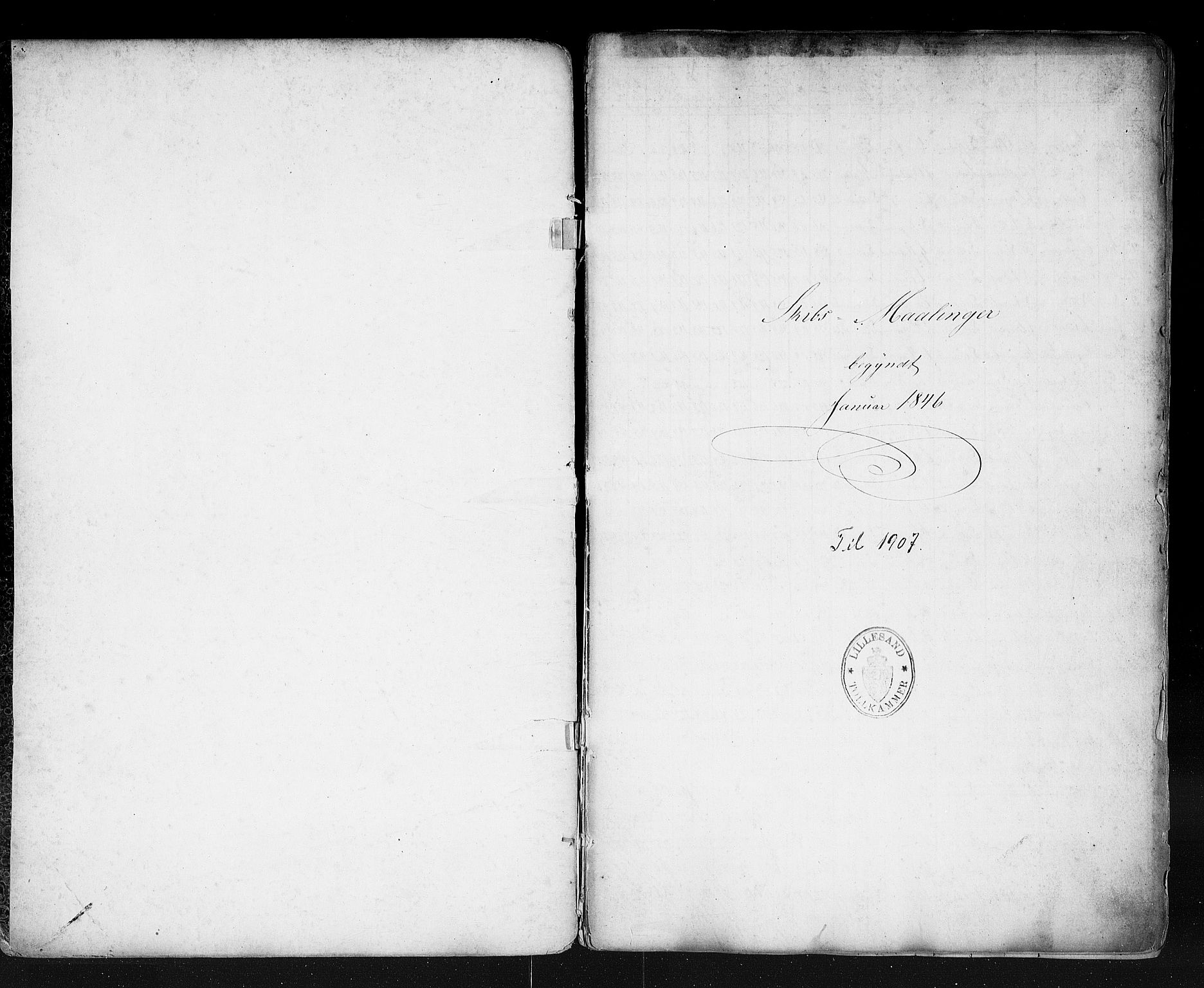 Lillesand tollsted, SAK/1351-0008/H/Ha/L0225: Skipsmålinger, 1847-1907, p. 2