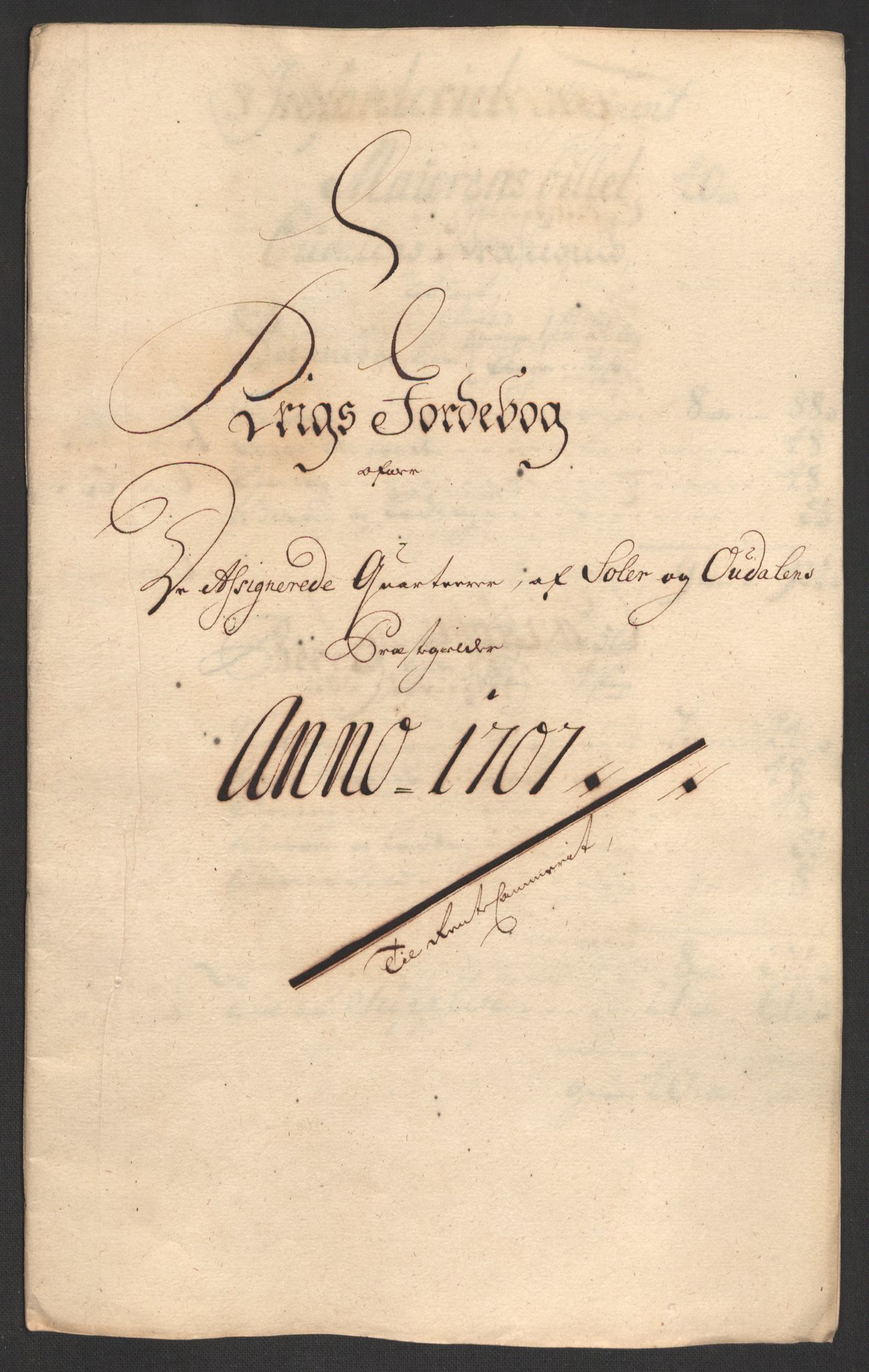 Rentekammeret inntil 1814, Reviderte regnskaper, Fogderegnskap, RA/EA-4092/R13/L0844: Fogderegnskap Solør, Odal og Østerdal, 1707, p. 196