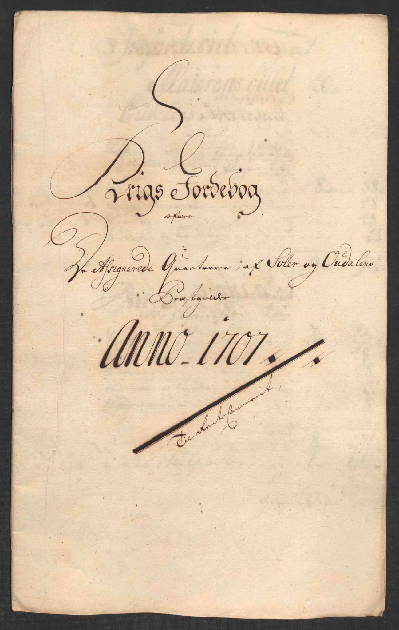 Rentekammeret inntil 1814, Reviderte regnskaper, Fogderegnskap, AV/RA-EA-4092/R13/L0844: Fogderegnskap Solør, Odal og Østerdal, 1707, p. 196