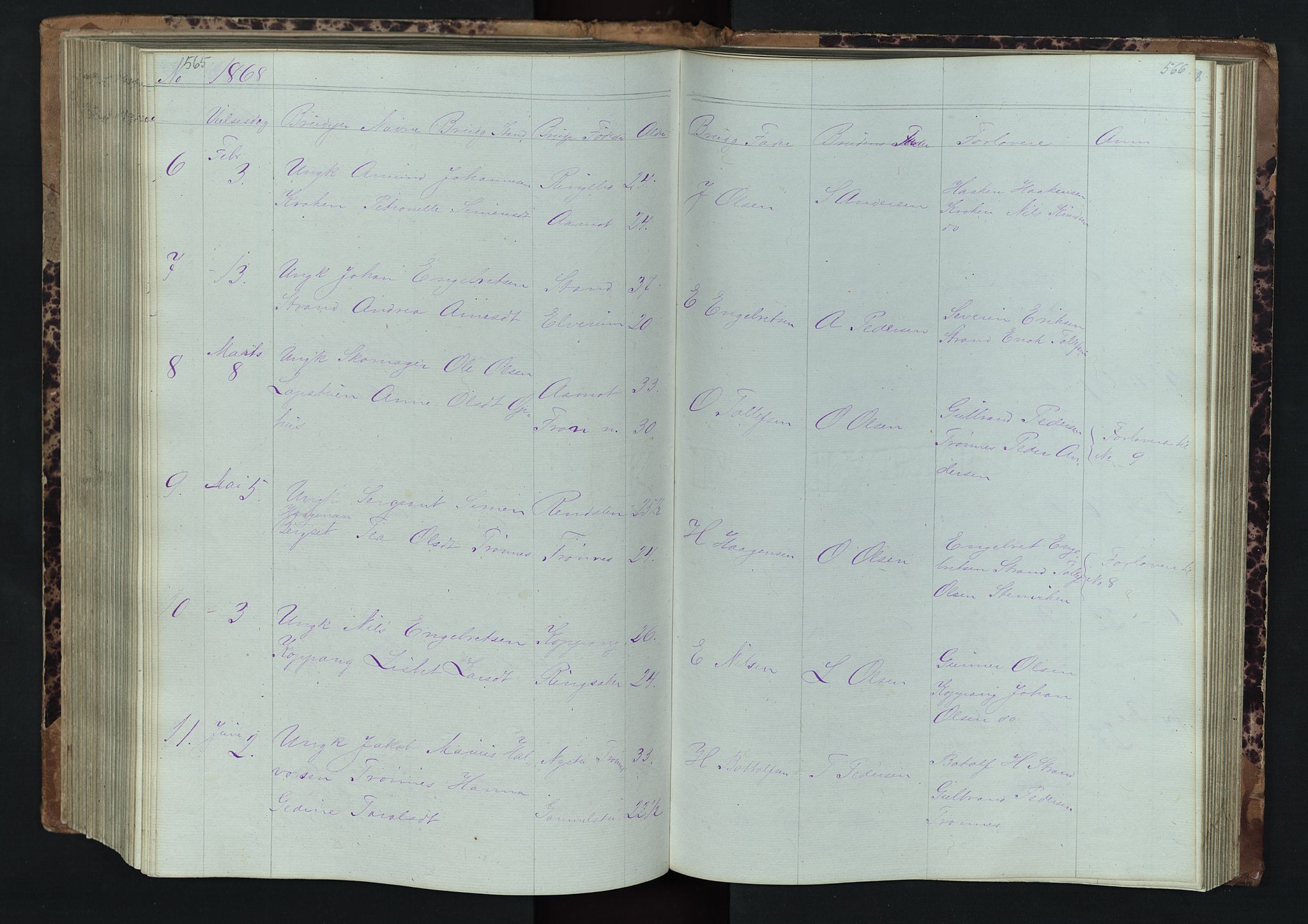 Stor-Elvdal prestekontor, AV/SAH-PREST-052/H/Ha/Hab/L0001: Parish register (copy) no. 1 /1, 1860-1894, p. 565-566