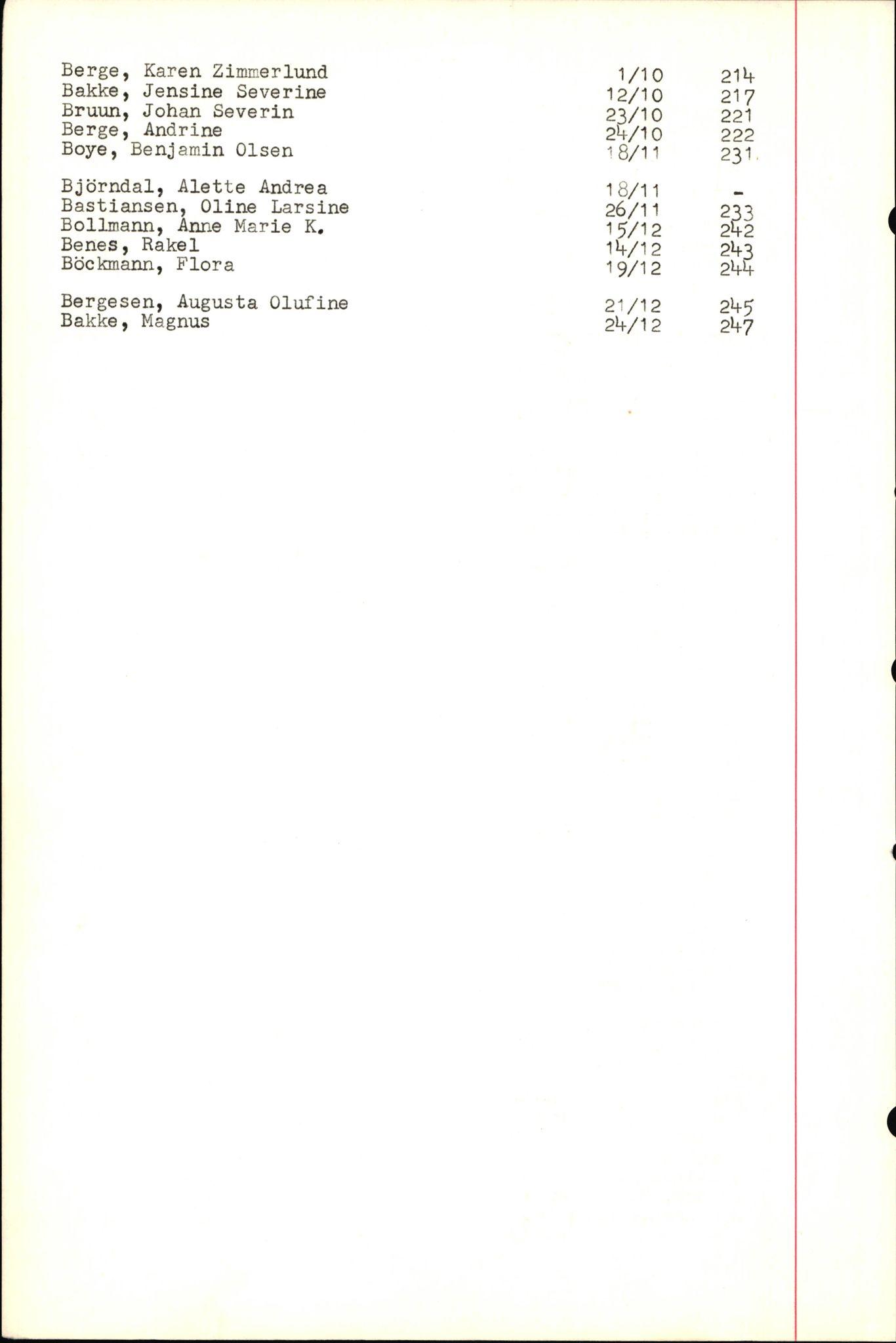 Byfogd og Byskriver i Bergen, SAB/A-3401/06/06Nb/L0004: Register til dødsfalljournaler, 1928-1941, p. 29
