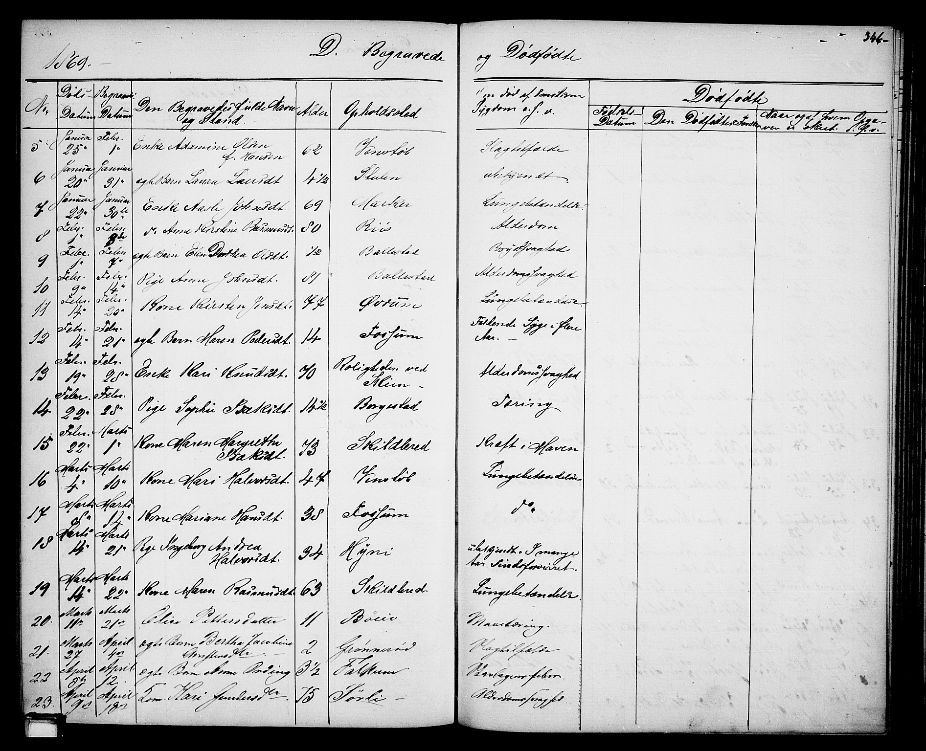 Gjerpen kirkebøker, SAKO/A-265/G/Ga/L0001: Parish register (copy) no. I 1, 1864-1882, p. 346