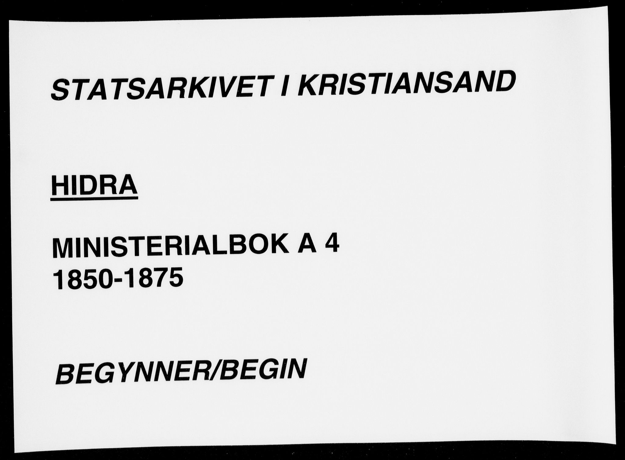 Flekkefjord sokneprestkontor, SAK/1111-0012/F/Fa/Fab/L0004: Parish register (official) no. A 4, 1850-1875