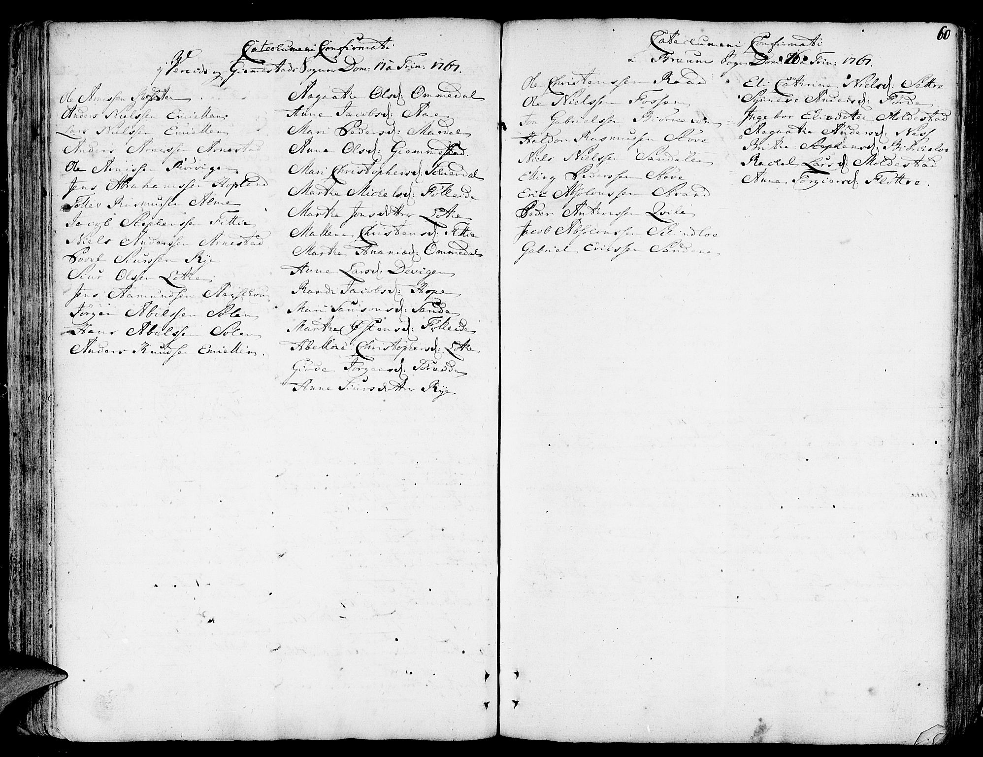 Gloppen sokneprestembete, AV/SAB-A-80101/H/Haa/Haaa/L0004: Parish register (official) no. A 4, 1758-1784, p. 60