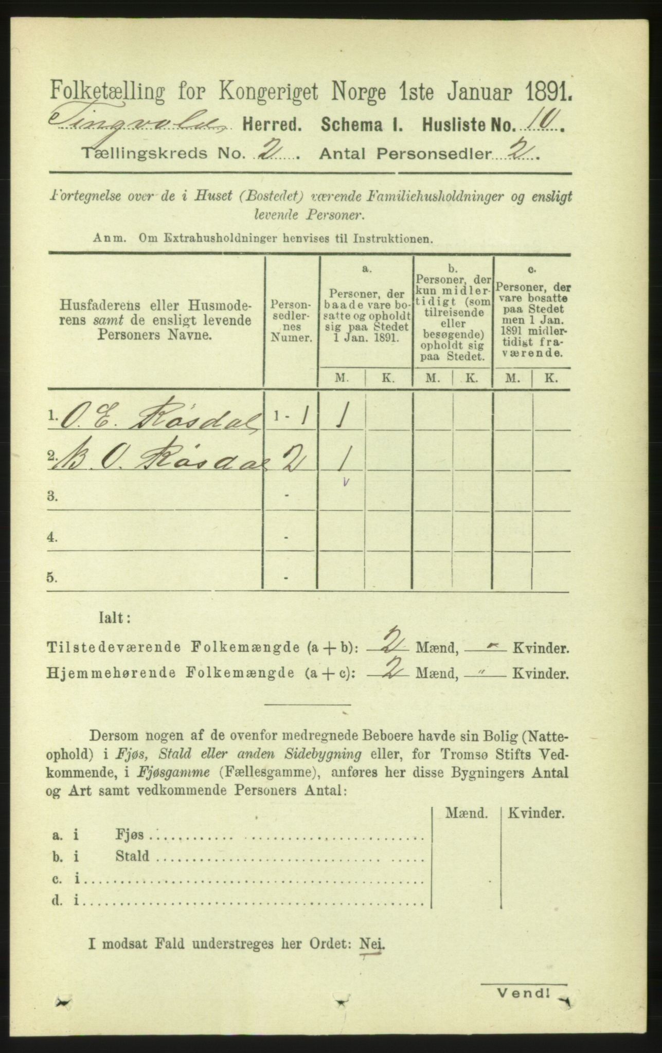 RA, 1891 census for 1560 Tingvoll, 1891, p. 531