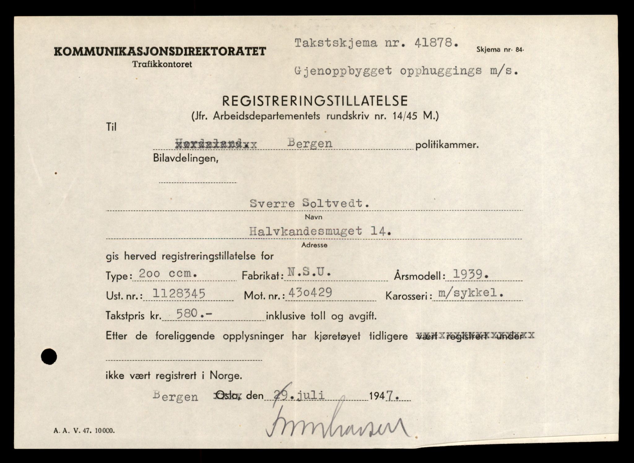 Møre og Romsdal vegkontor - Ålesund trafikkstasjon, AV/SAT-A-4099/F/Fe/L0037: Registreringskort for kjøretøy T 13031 - T 13179, 1927-1998, p. 2682