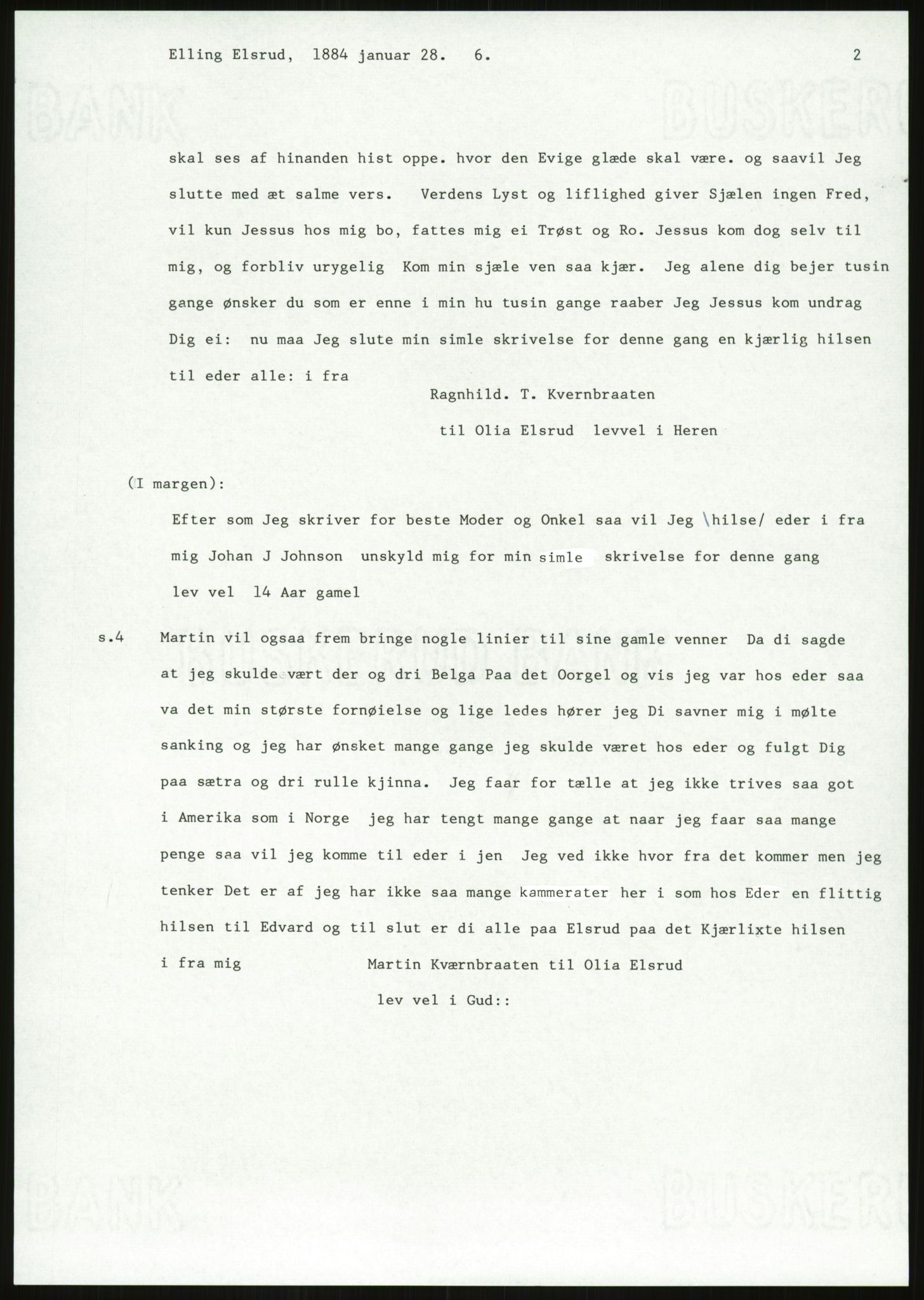 Samlinger til kildeutgivelse, Amerikabrevene, AV/RA-EA-4057/F/L0018: Innlån fra Buskerud: Elsrud, 1838-1914, p. 937