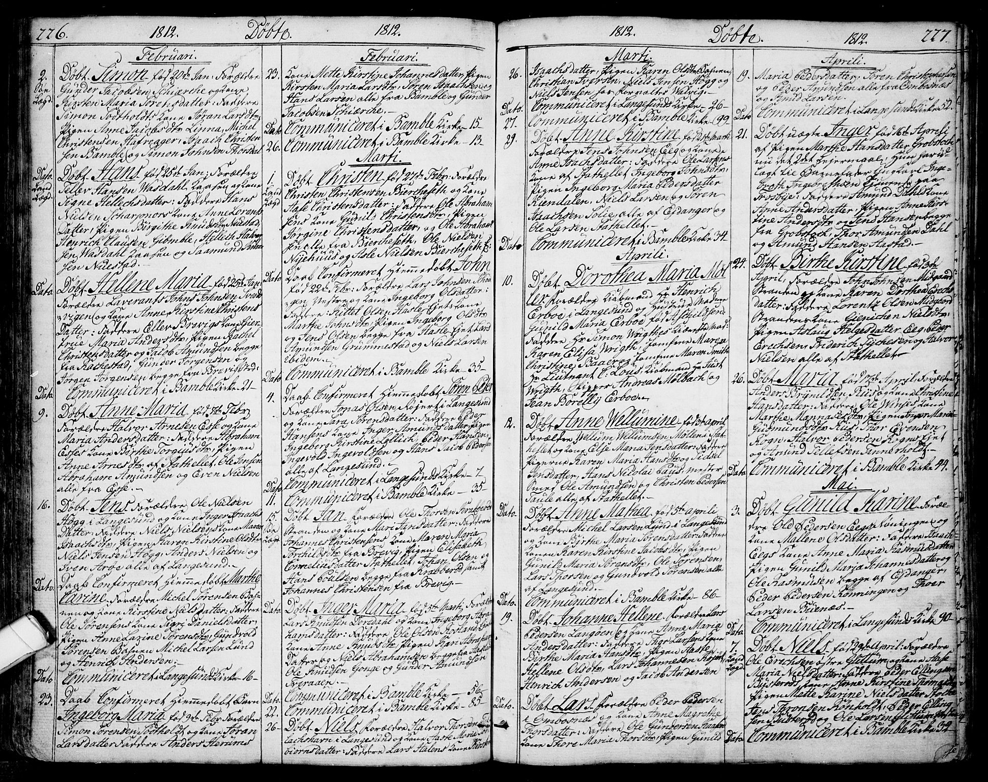Bamble kirkebøker, SAKO/A-253/F/Fa/L0002: Parish register (official) no. I 2, 1775-1814, p. 226-227