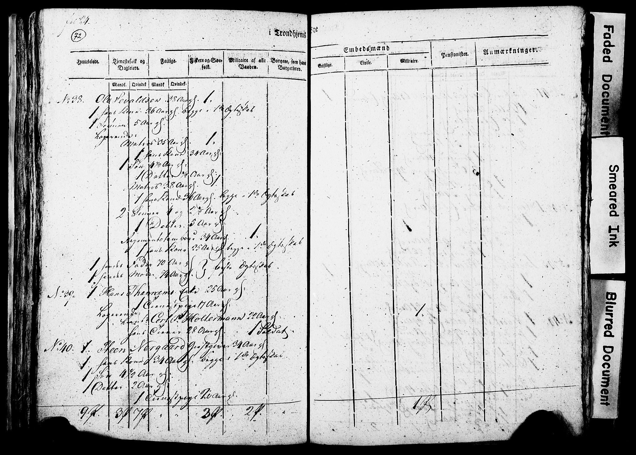 RA, Census 1815 for Trondheim, 1815, p. 273