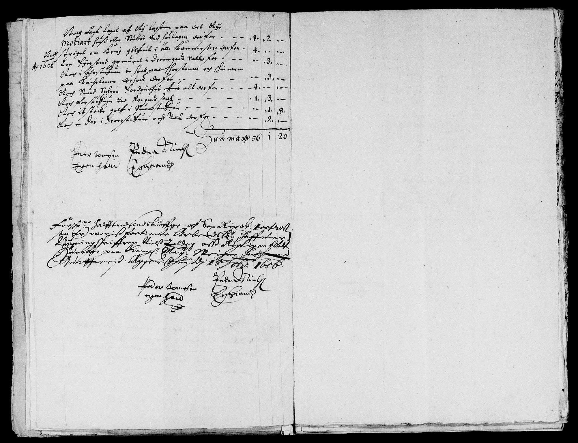 Rentekammeret inntil 1814, Reviderte regnskaper, Lensregnskaper, AV/RA-EA-5023/R/Rb/Rba/L0232: Akershus len, 1652-1656