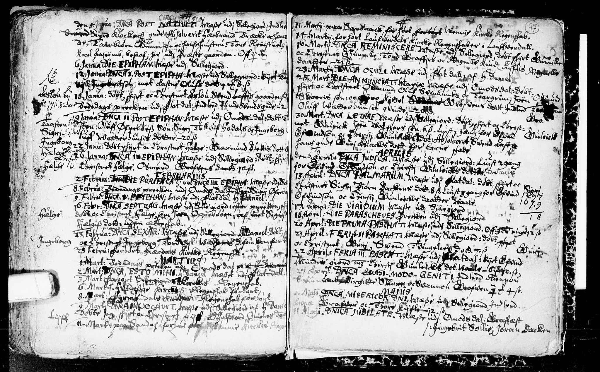 Seljord kirkebøker, SAKO/A-20/F/Fa/L0001: Parish register (official) no. I 1, 1654-1686, p. 97