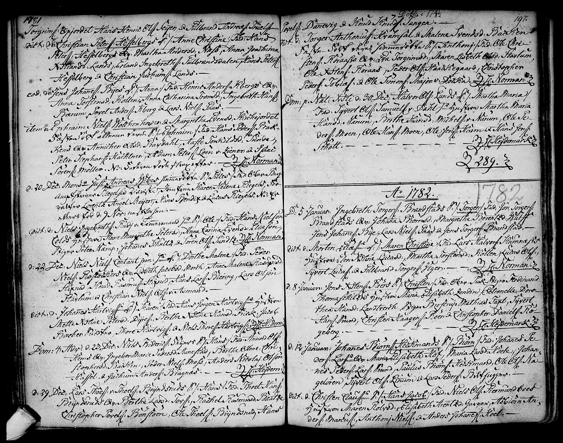 Kongsberg kirkebøker, SAKO/A-22/F/Fa/L0005: Parish register (official) no. I 5, 1769-1782, p. 197