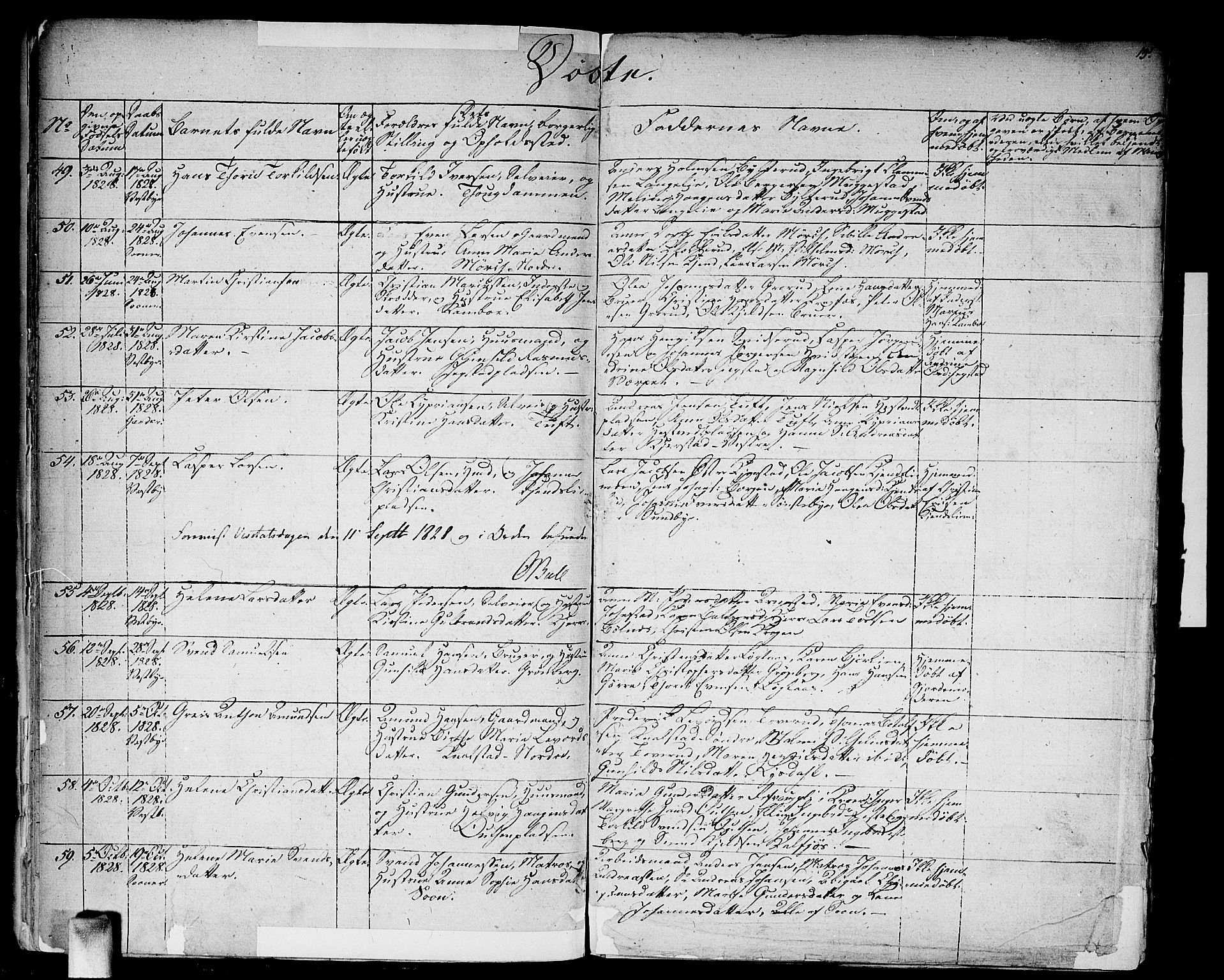 Vestby prestekontor Kirkebøker, AV/SAO-A-10893/F/Fa/L0006: Parish register (official) no. I 6, 1827-1849, p. 15