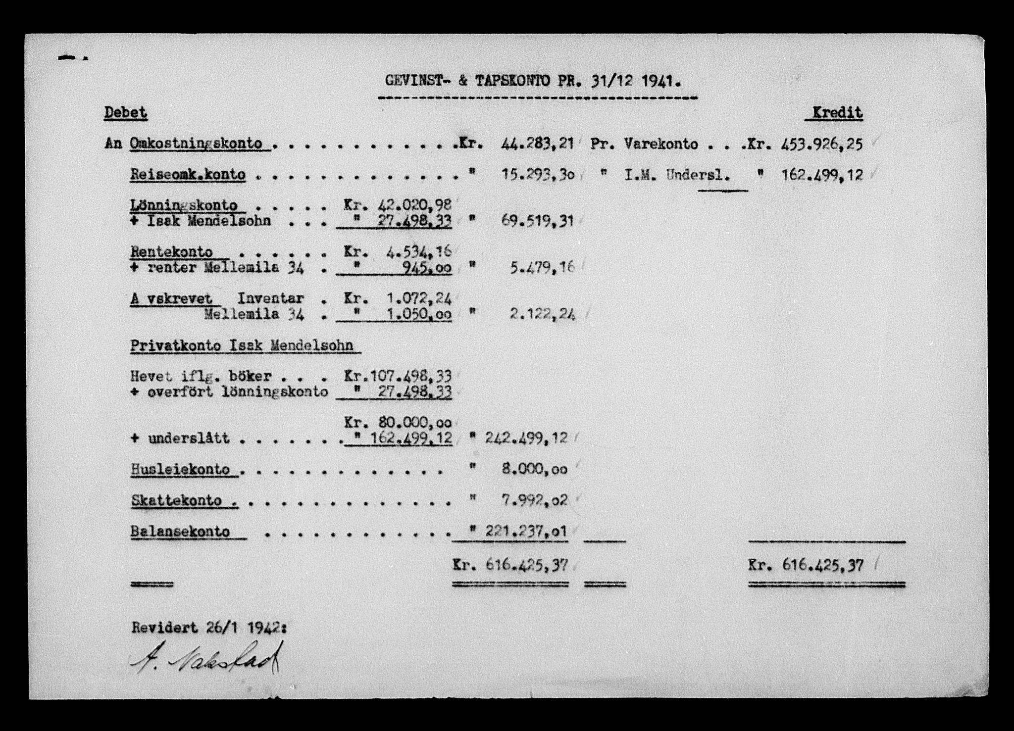 Justisdepartementet, Tilbakeføringskontoret for inndratte formuer, AV/RA-S-1564/H/Hc/Hca/L0909: --, 1945-1947, p. 542