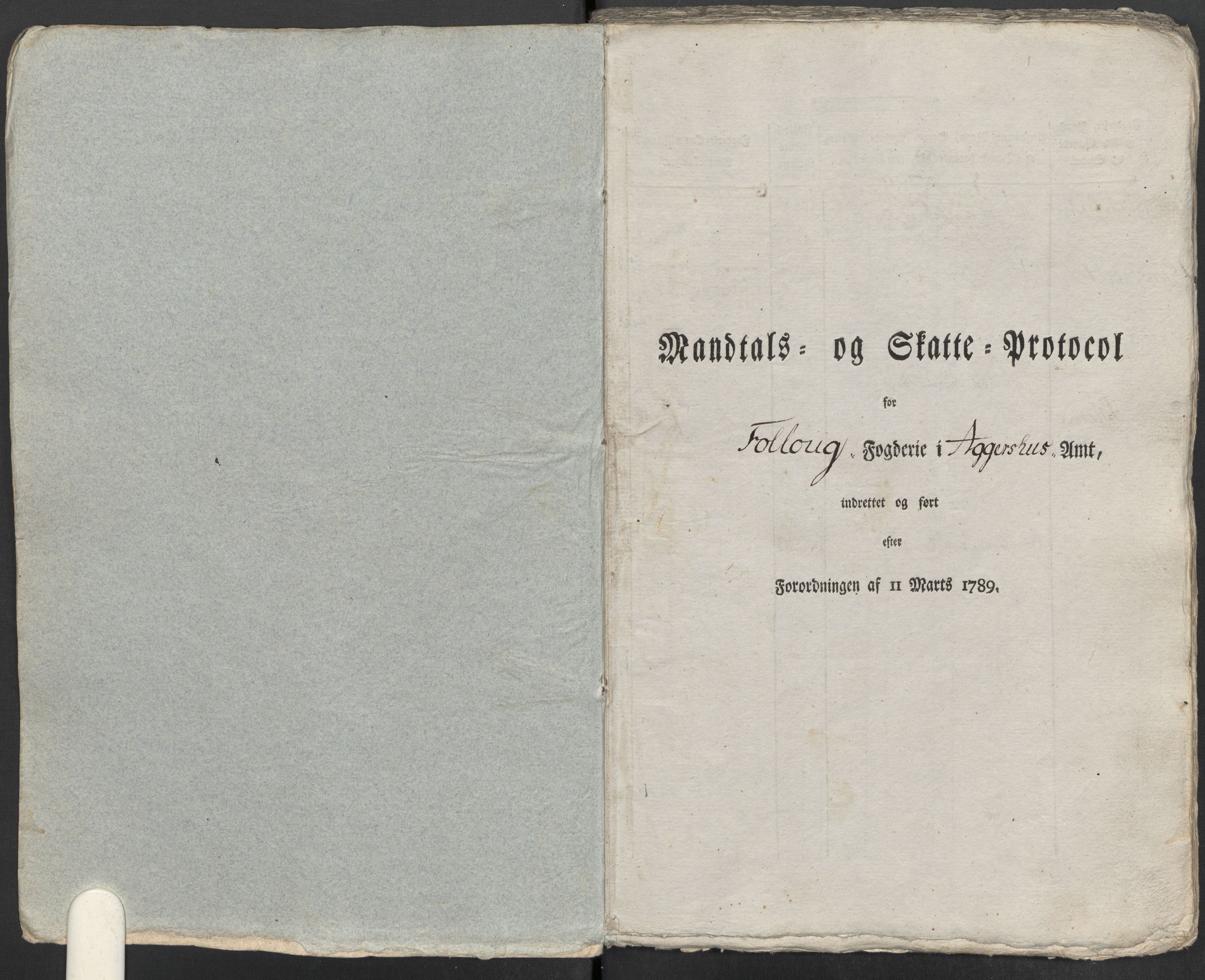 Rentekammeret inntil 1814, Reviderte regnskaper, Mindre regnskaper, RA/EA-4068/Rf/Rfe/L0001: Aker og Follo fogderi, 1789, p. 298
