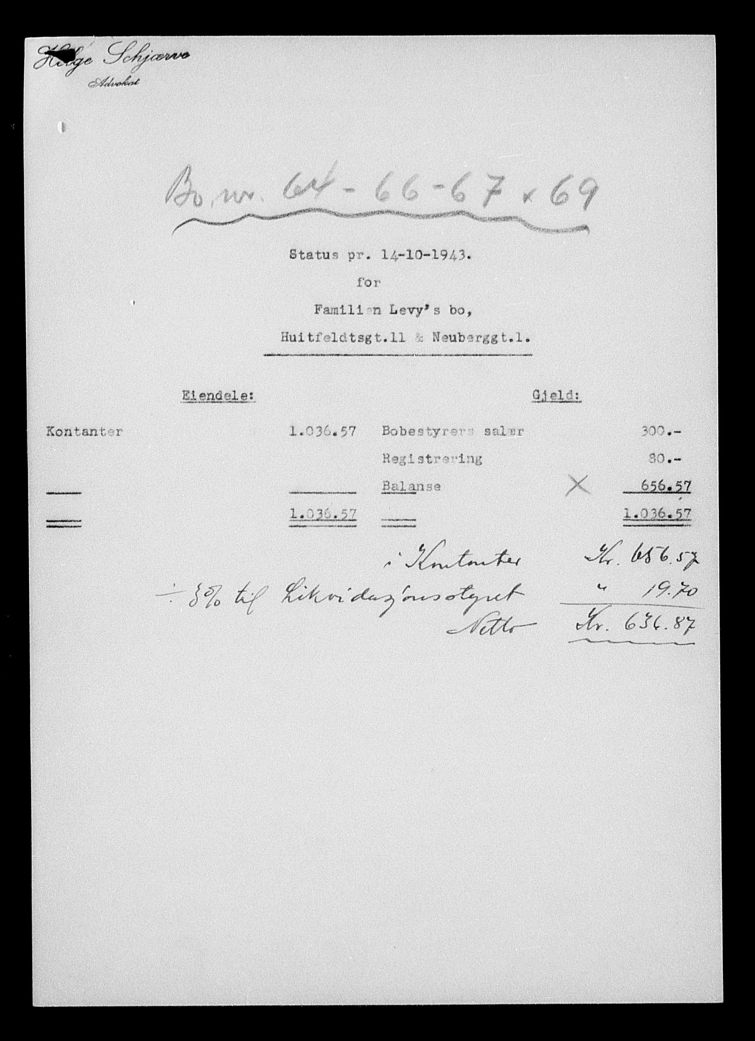 Justisdepartementet, Tilbakeføringskontoret for inndratte formuer, AV/RA-S-1564/H/Hc/Hcc/L0959: --, 1945-1947, p. 219