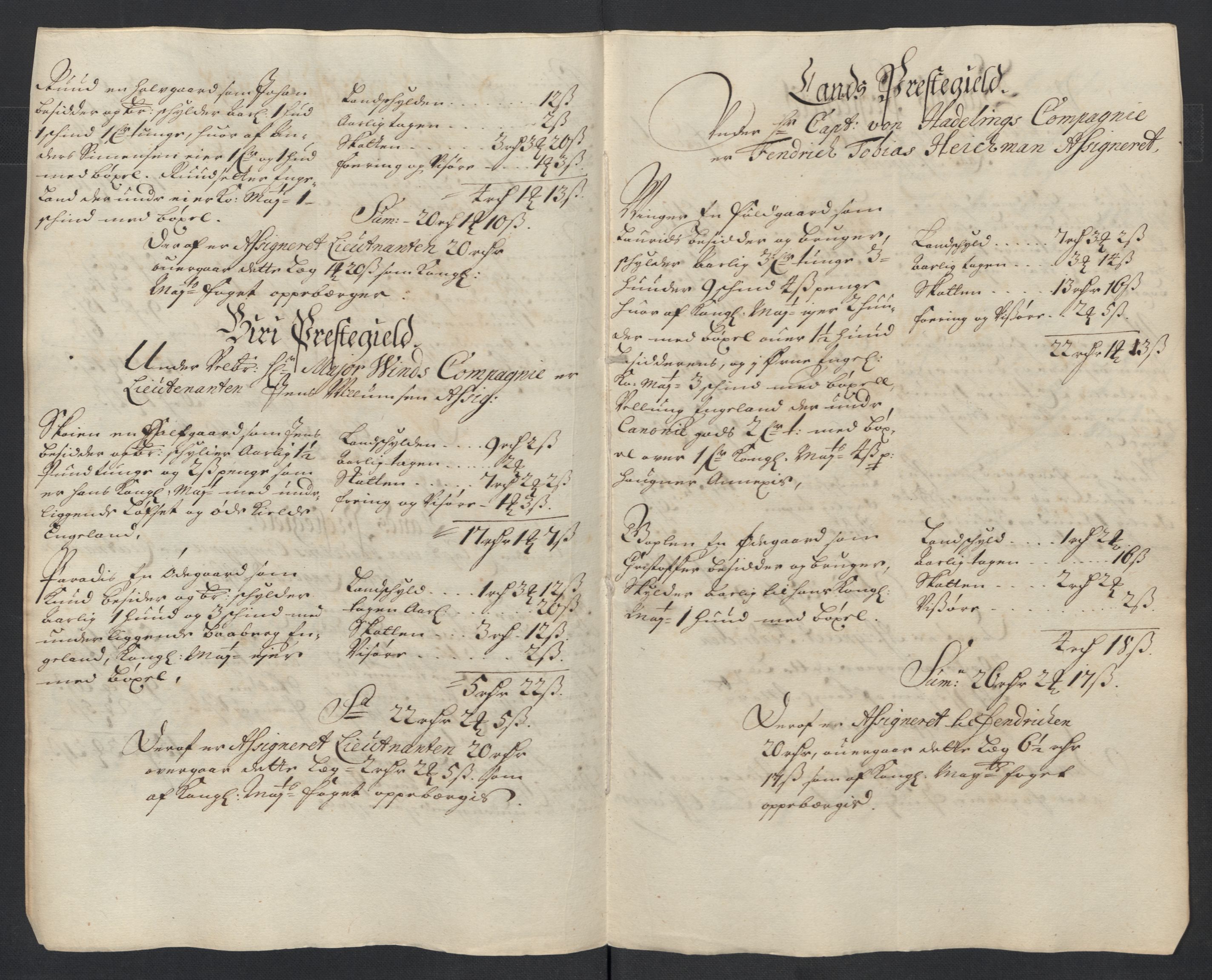 Rentekammeret inntil 1814, Reviderte regnskaper, Fogderegnskap, AV/RA-EA-4092/R18/L1295: Fogderegnskap Hadeland, Toten og Valdres, 1697, p. 210