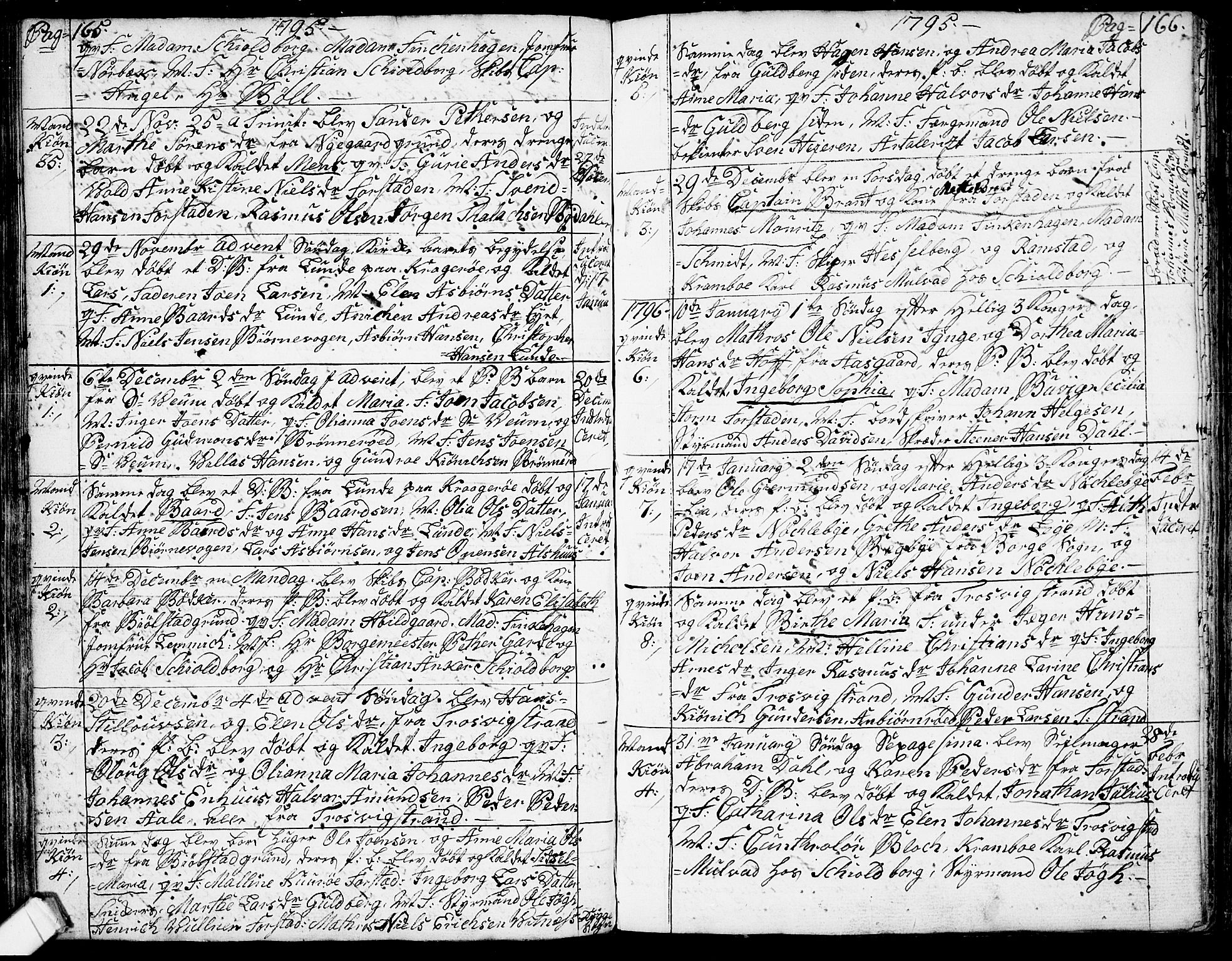 Glemmen prestekontor Kirkebøker, AV/SAO-A-10908/F/Fa/L0002: Parish register (official) no. 2, 1771-1803, p. 165-166