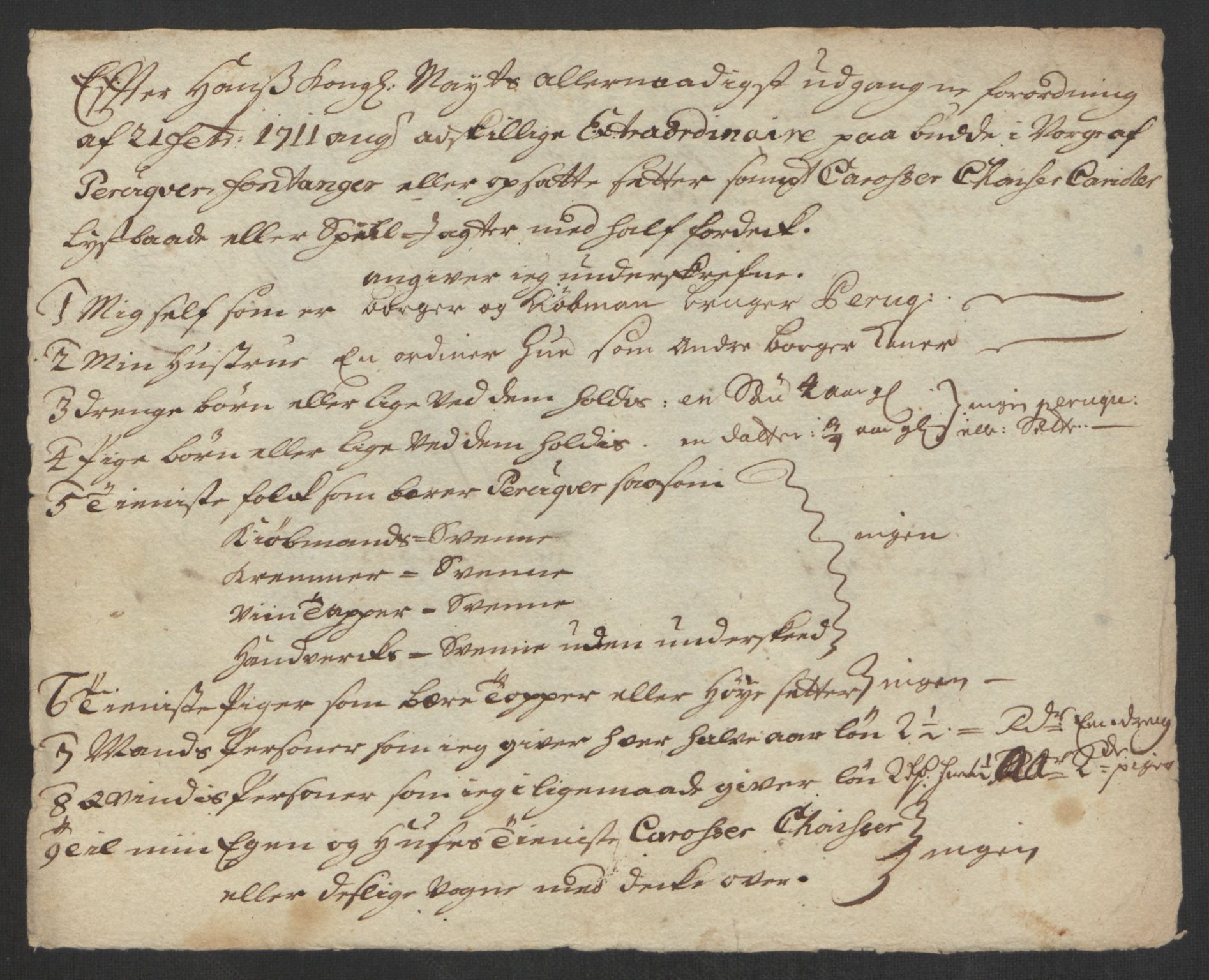 Rentekammeret inntil 1814, Reviderte regnskaper, Byregnskaper, AV/RA-EA-4066/R/Rs/L0507: [S3] Kontribusjonsregnskap, 1699-1711, p. 567