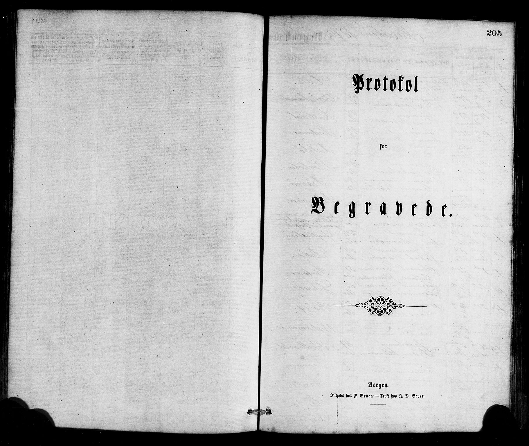 Gulen sokneprestembete, SAB/A-80201/H/Haa/Haaa/L0023: Parish register (official) no. A 23, 1870-1880, p. 205
