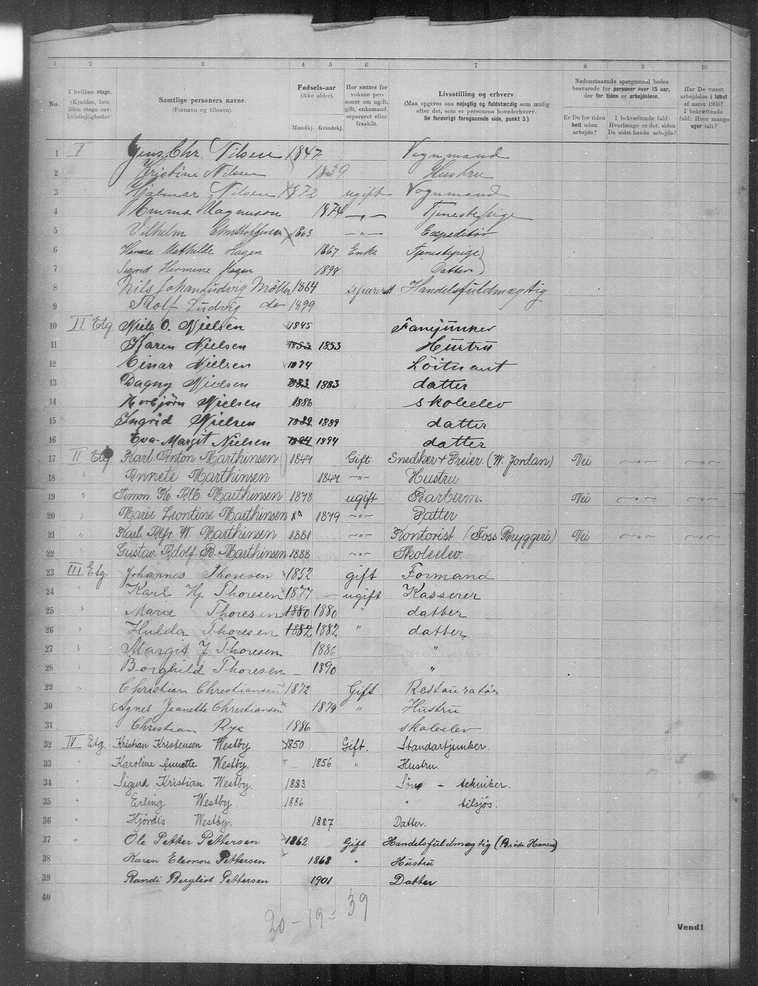 OBA, Municipal Census 1903 for Kristiania, 1903, p. 20503