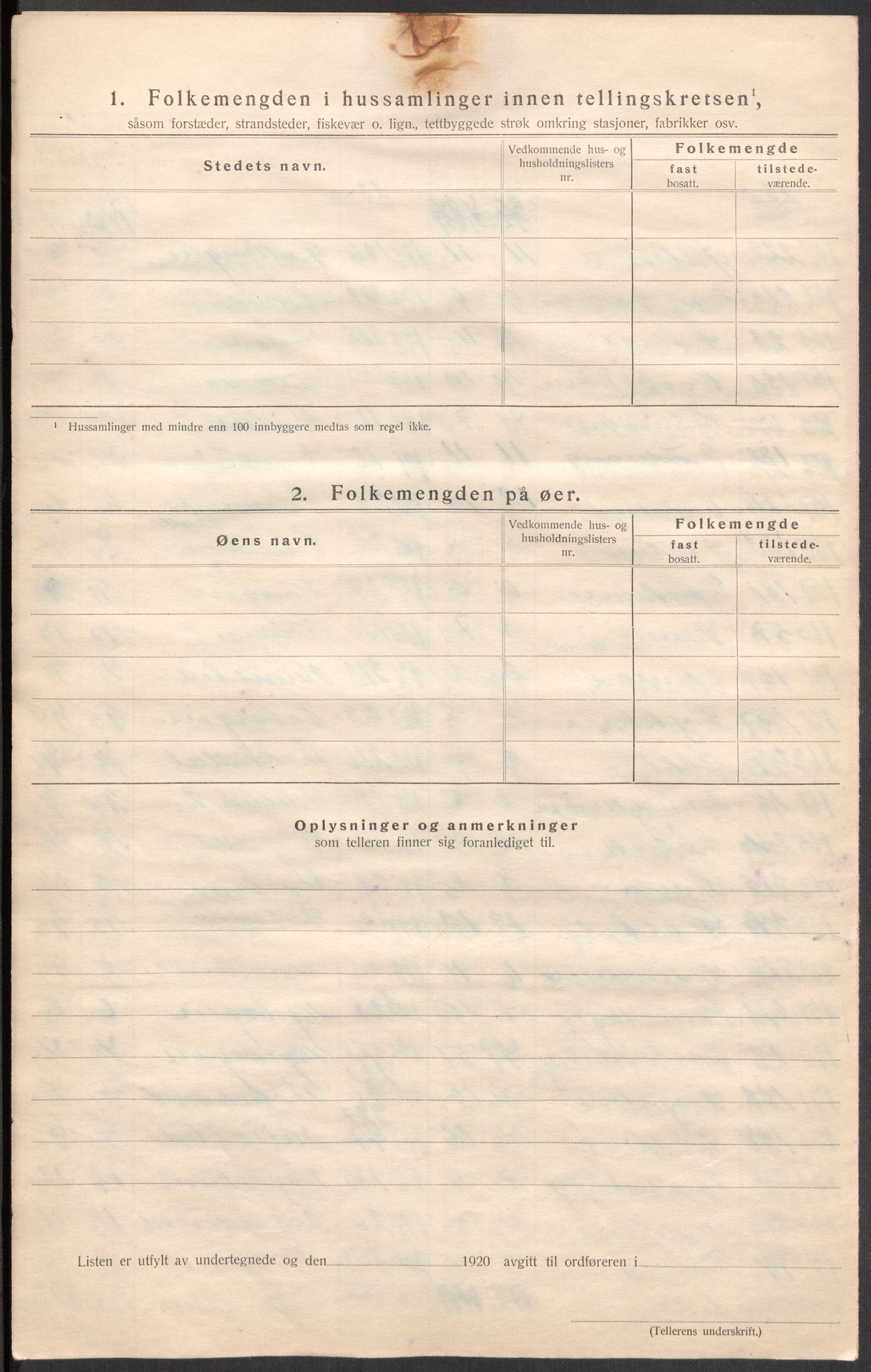 SAST, 1920 census for Hetland, 1920, p. 31