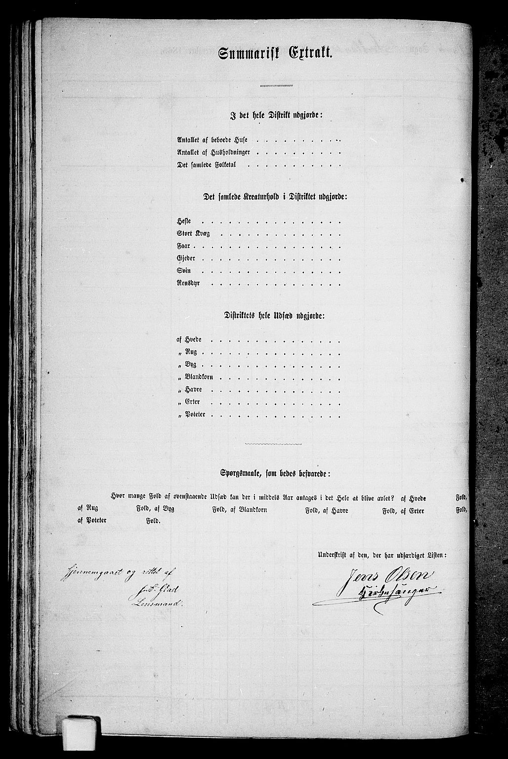 RA, 1865 census for Sortland, 1865, p. 43