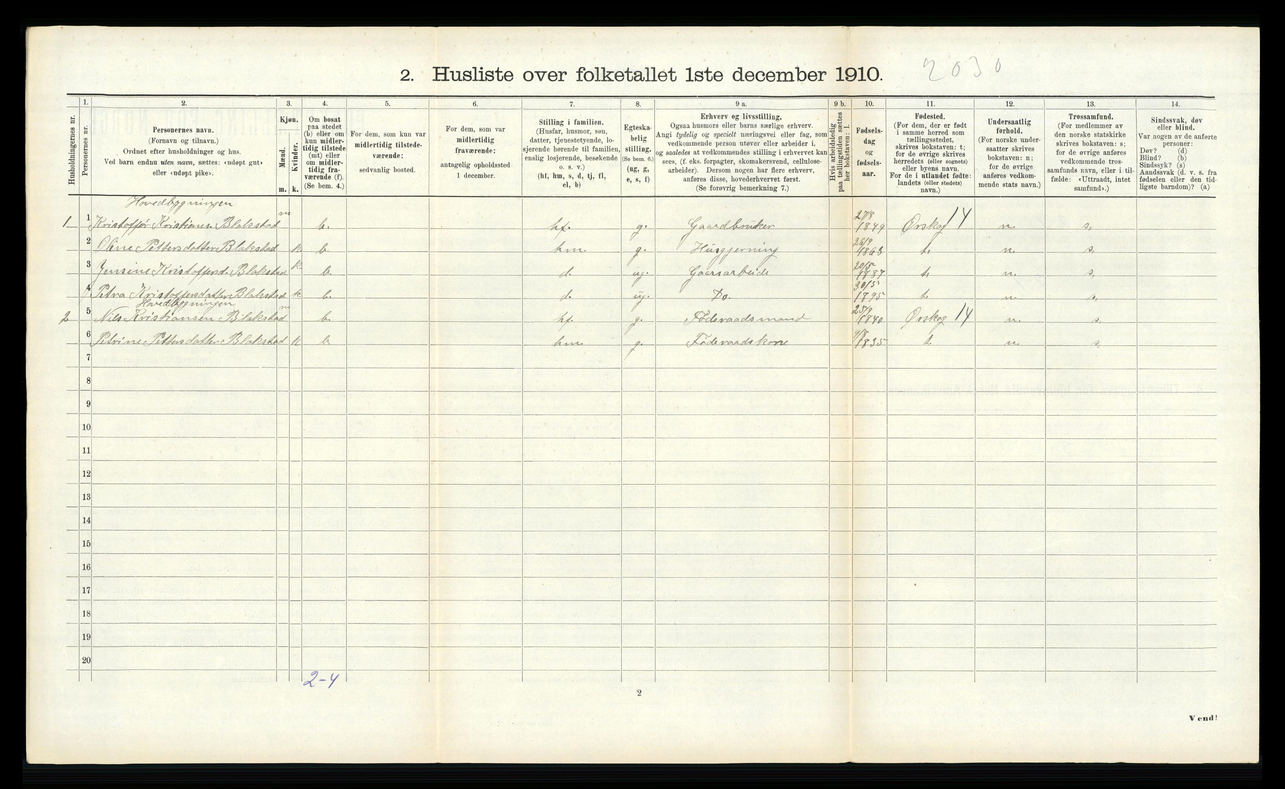 RA, 1910 census for Sykkylven, 1910, p. 764