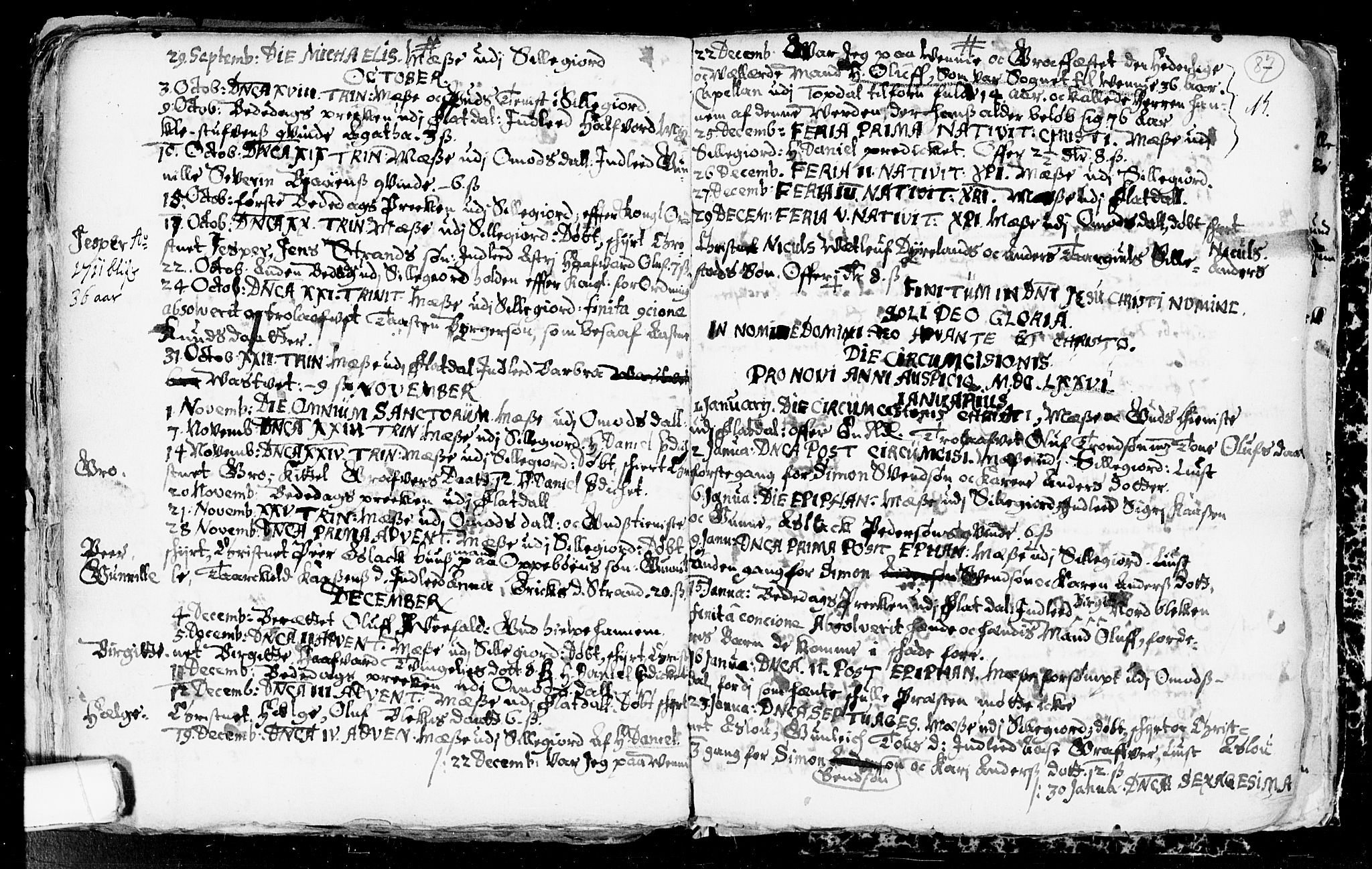 Seljord kirkebøker, SAKO/A-20/F/Fa/L0001: Parish register (official) no. I 1, 1654-1686, p. 87
