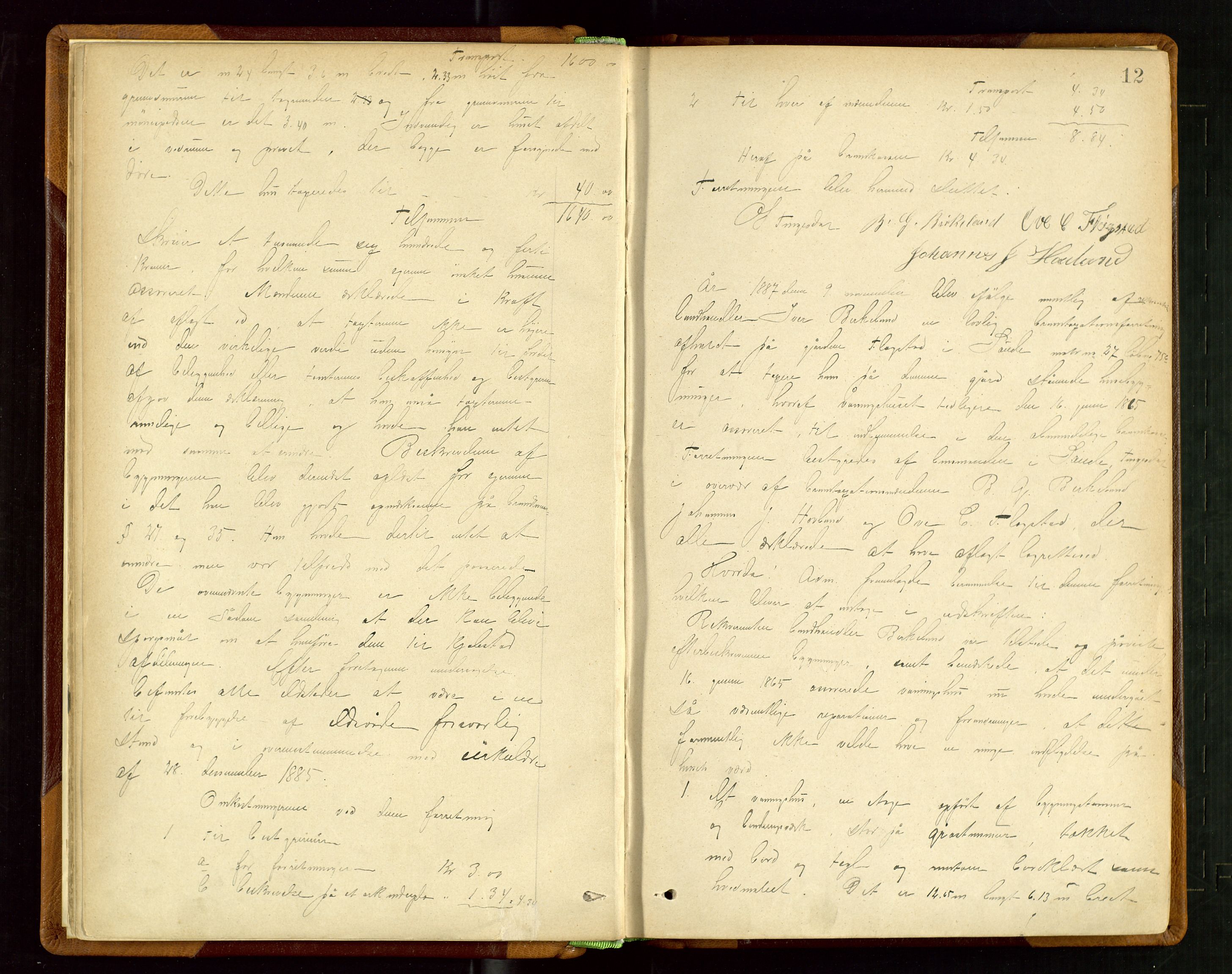 Sauda lensmannskontor, AV/SAST-A-100177/Goa/L0002: "Brandtaxtforretninger i Saude Lensmandsdistrikt", 1887-1918, p. 11b-12a