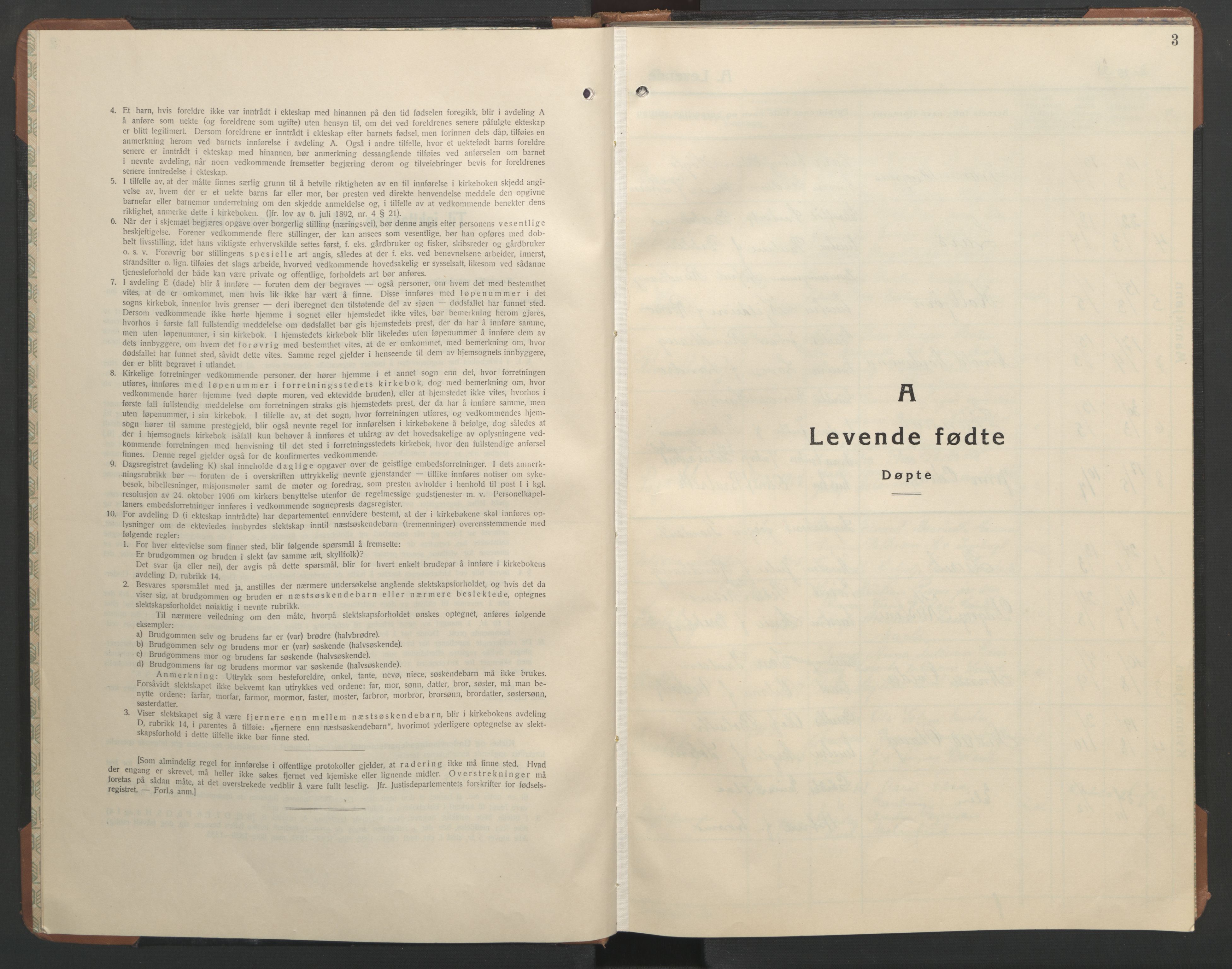 Ministerialprotokoller, klokkerbøker og fødselsregistre - Sør-Trøndelag, AV/SAT-A-1456/608/L0343: Parish register (copy) no. 608C09, 1938-1952, p. 3