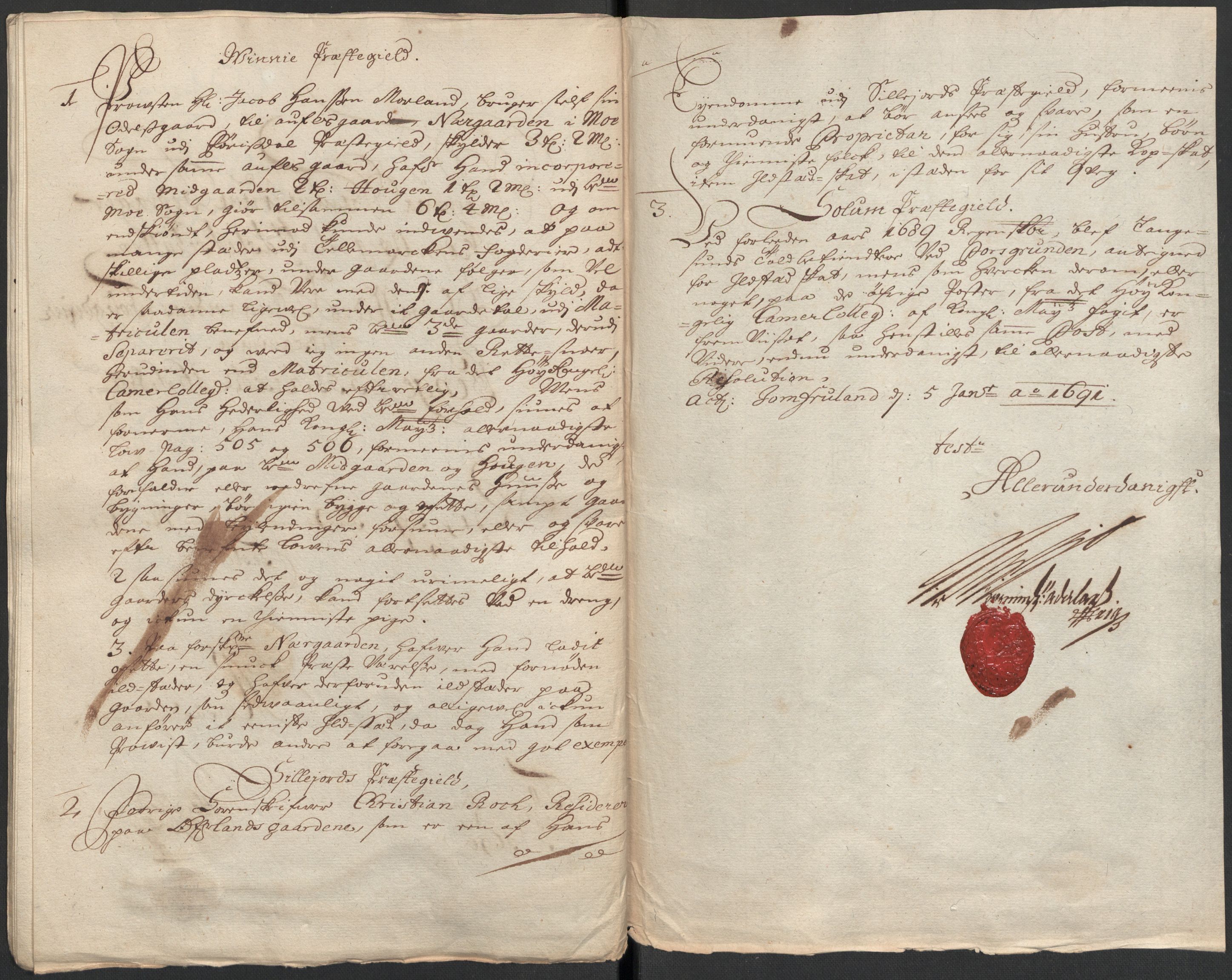 Rentekammeret inntil 1814, Reviderte regnskaper, Fogderegnskap, AV/RA-EA-4092/R35/L2089: Fogderegnskap Øvre og Nedre Telemark, 1690-1692, p. 122