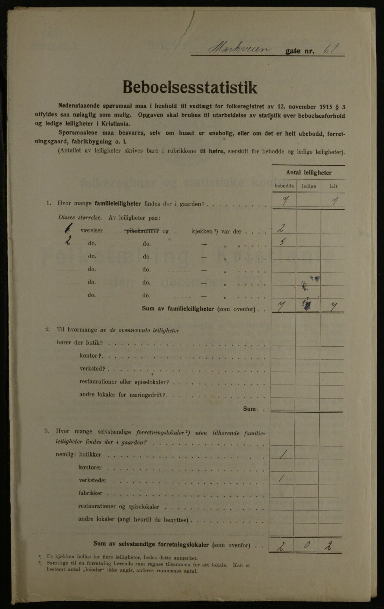 OBA, Municipal Census 1923 for Kristiania, 1923, p. 71345