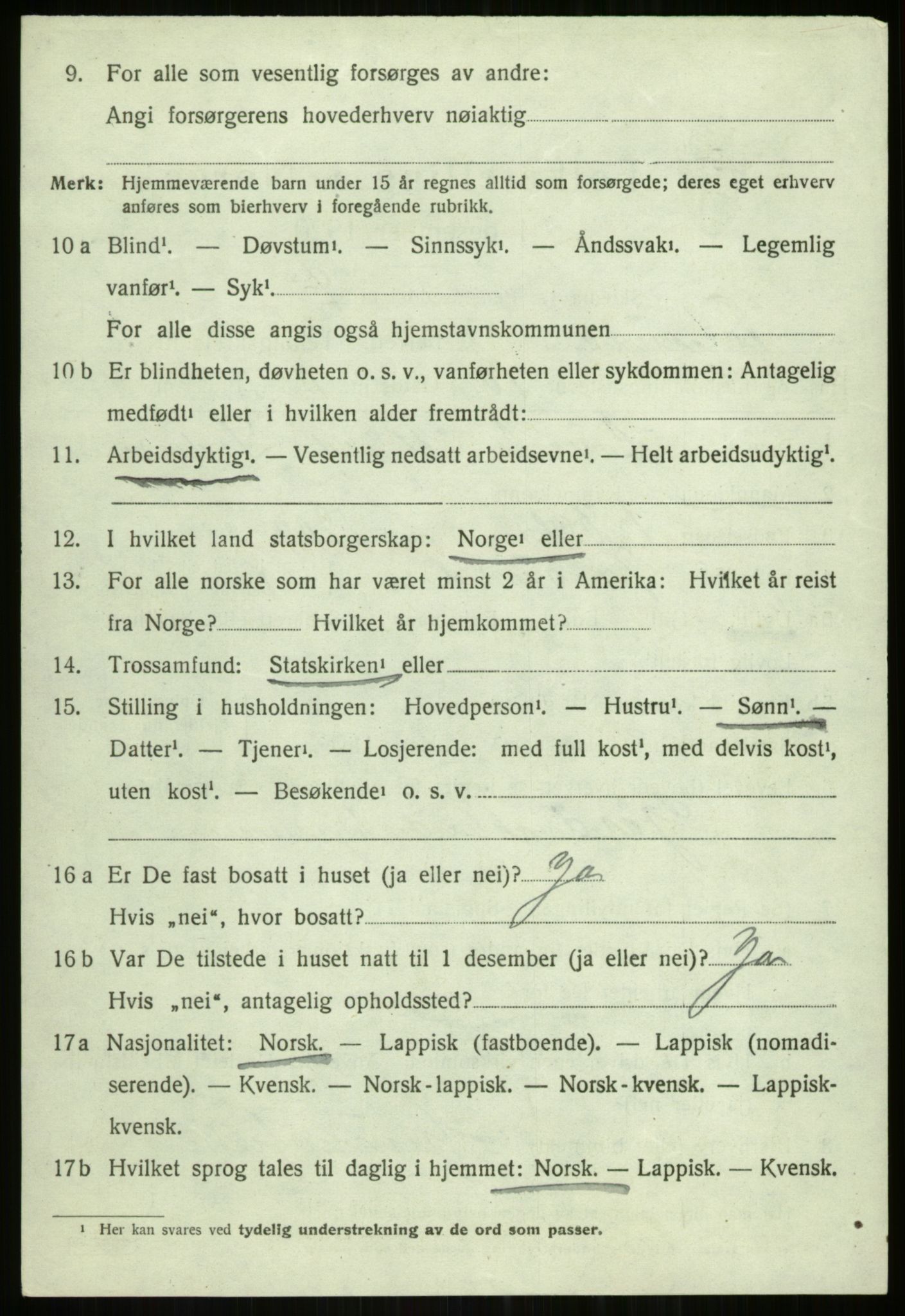 SATØ, 1920 census for Tromsøysund, 1920, p. 2819