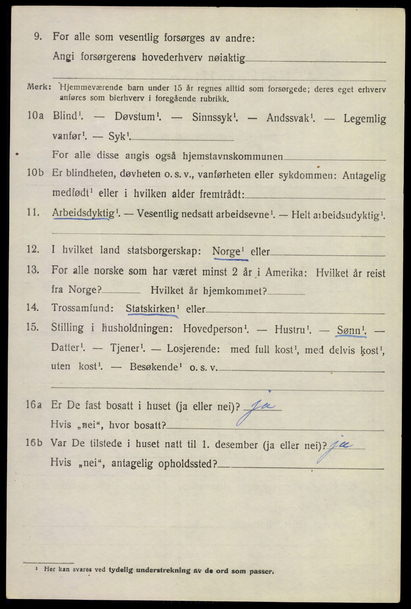 SAKO, 1920 census for Lier, 1920, p. 4509