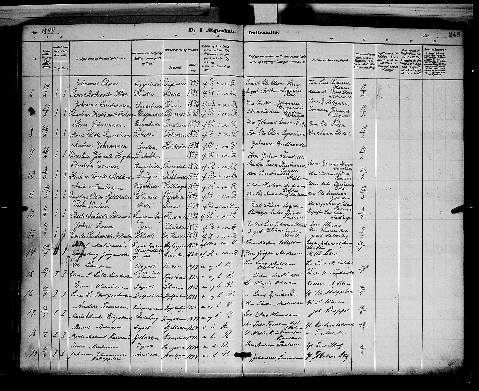 Ringsaker prestekontor, AV/SAH-PREST-014/L/La/L0012: Parish register (copy) no. 12, 1891-1902, p. 248