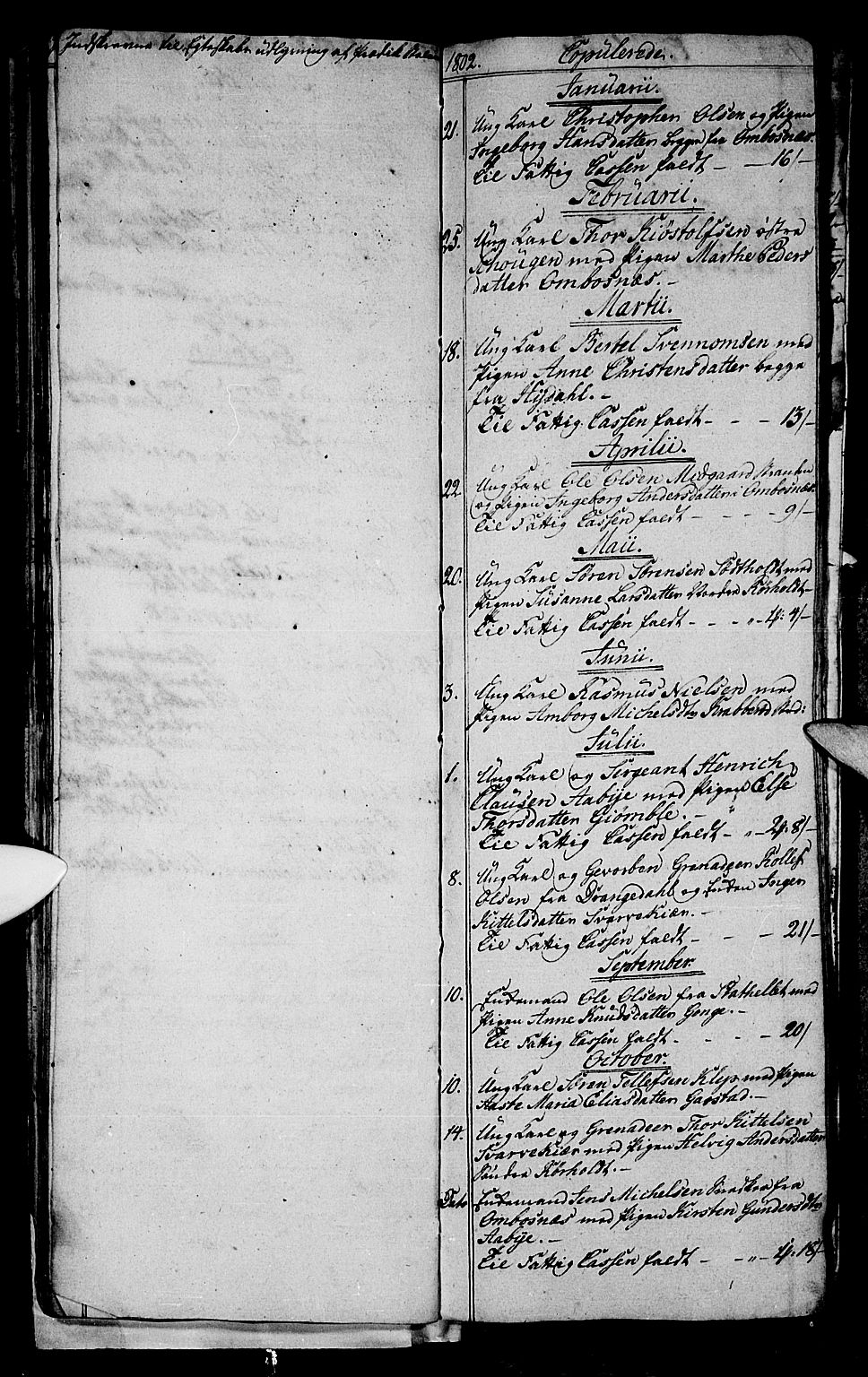 Bamble kirkebøker, SAKO/A-253/G/Ga/L0003: Parish register (copy) no. I 3, 1802-1807