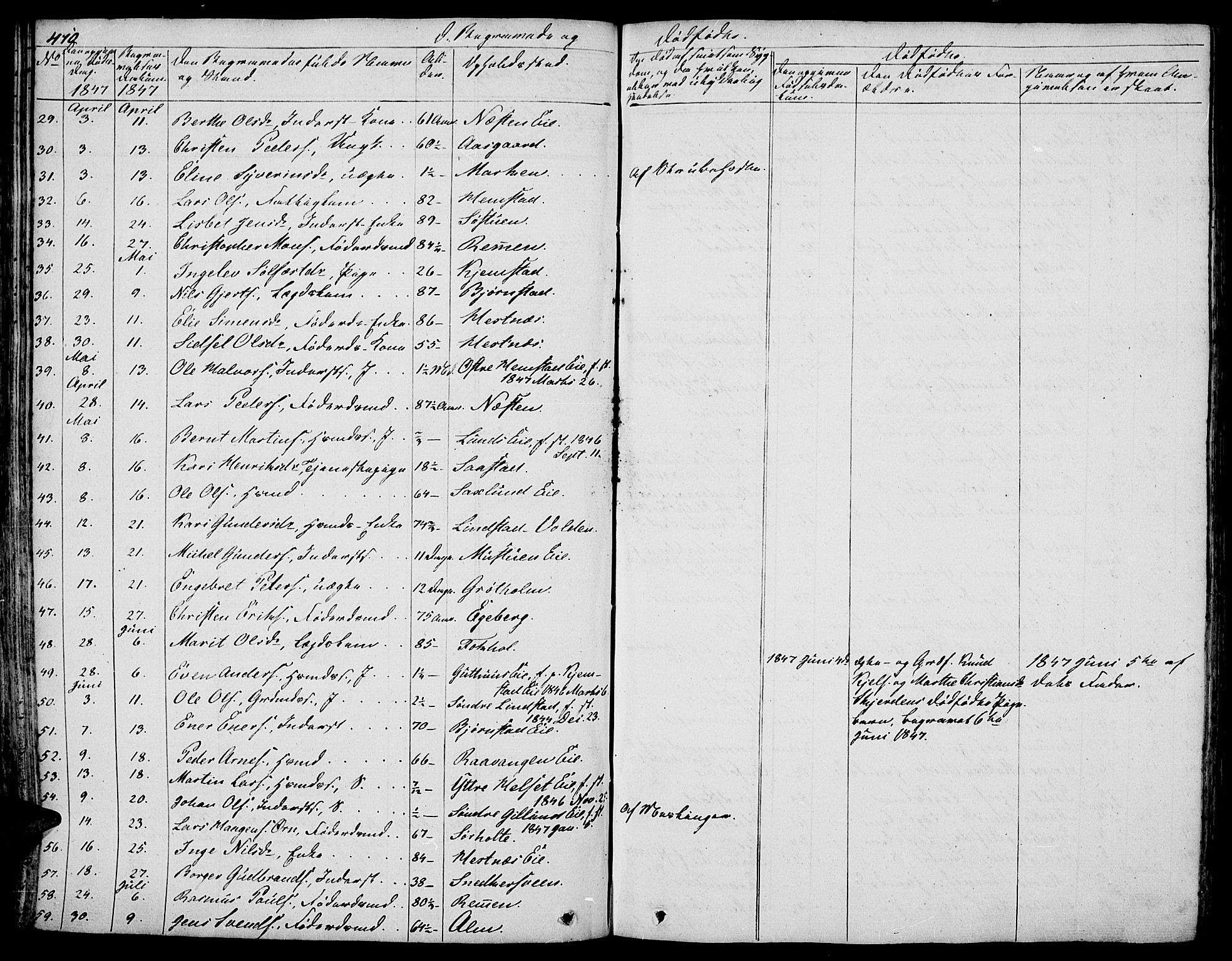 Stange prestekontor, AV/SAH-PREST-002/L/L0003: Parish register (copy) no. 3, 1840-1864, p. 410