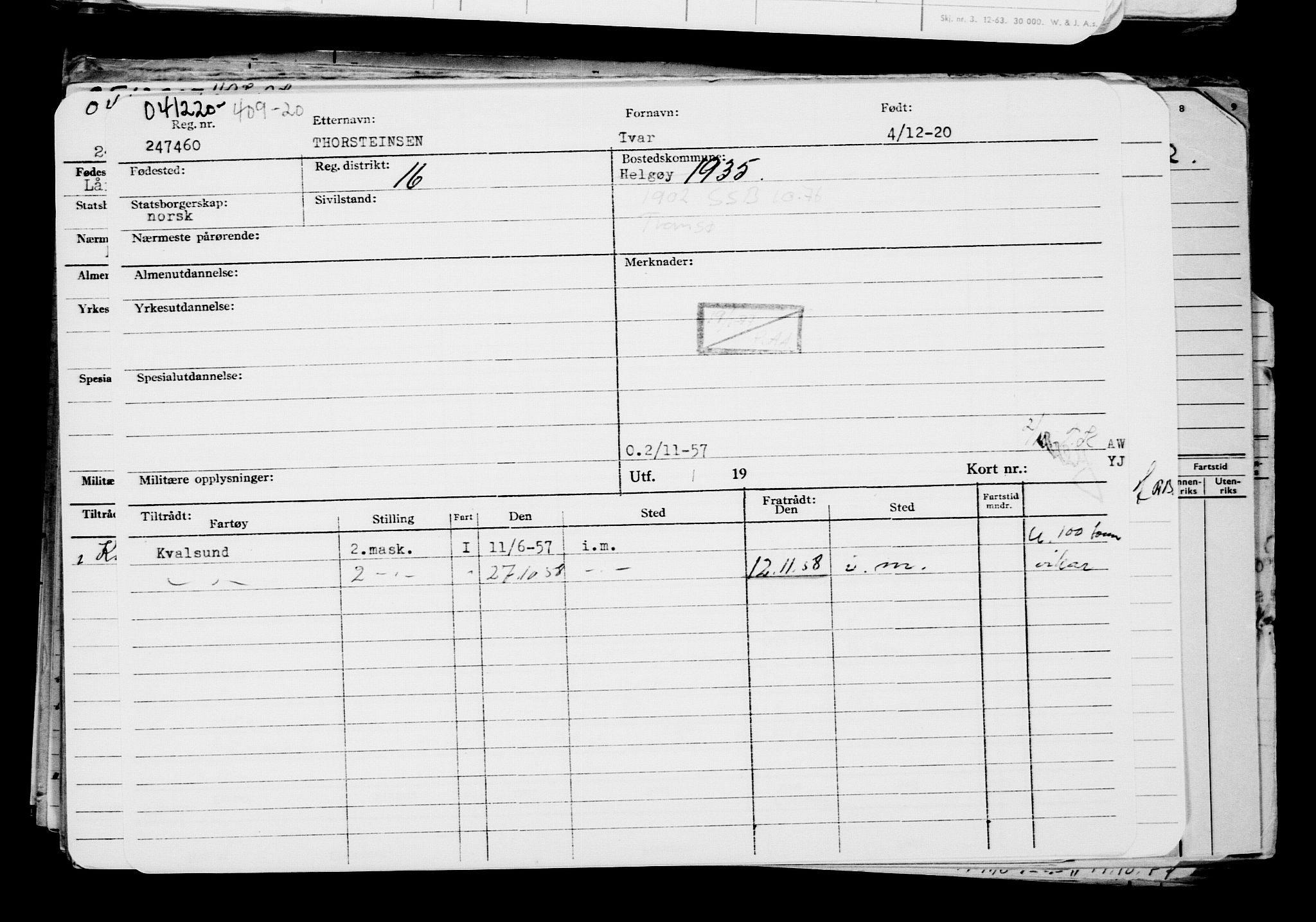 Direktoratet for sjømenn, AV/RA-S-3545/G/Gb/L0188: Hovedkort, 1920, p. 106