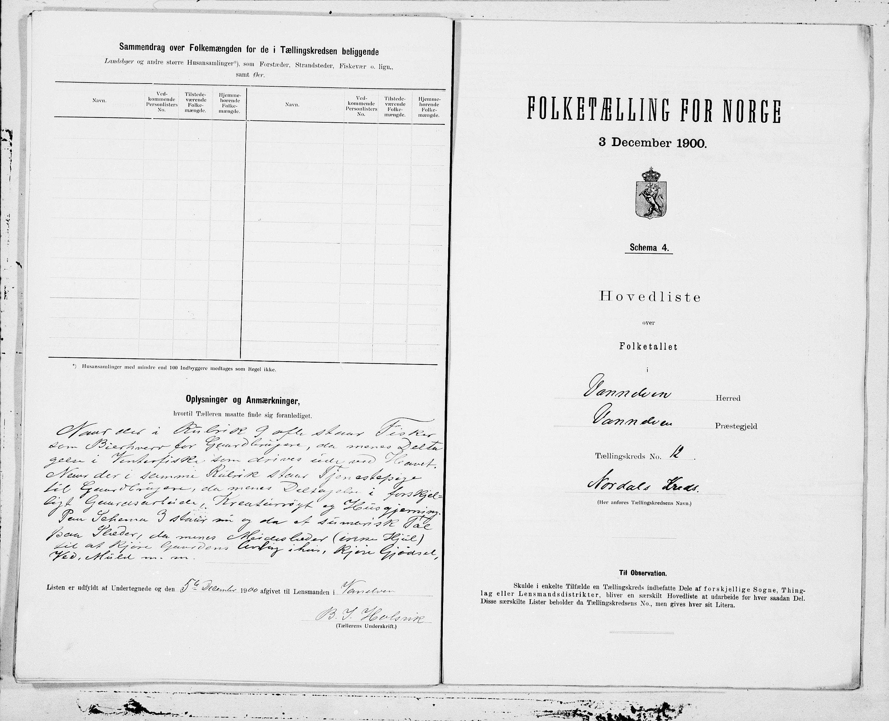 SAT, 1900 census for Vanylven, 1900, p. 24