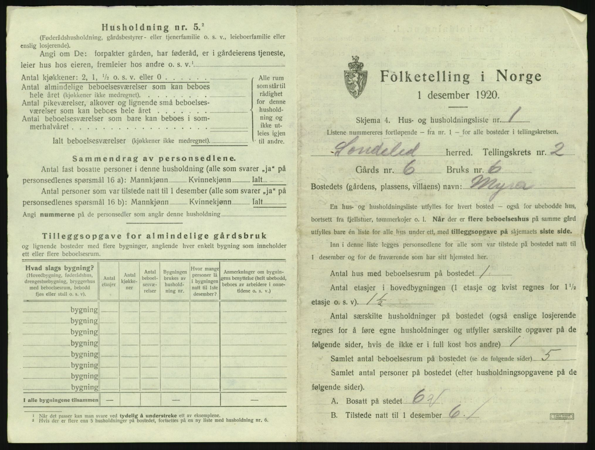 SAK, 1920 census for Søndeled, 1920, p. 151