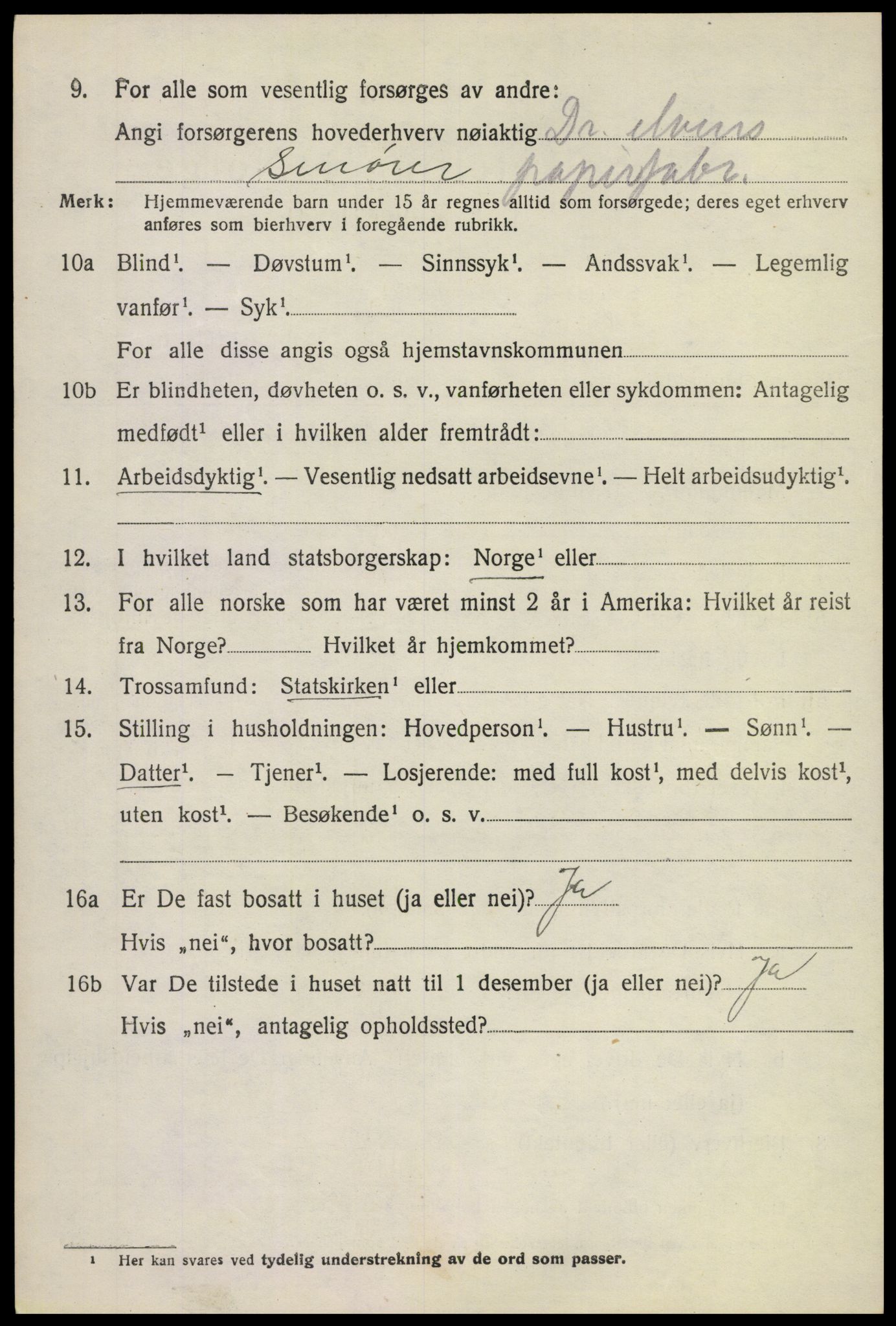 SAKO, 1920 census for Modum, 1920, p. 8994