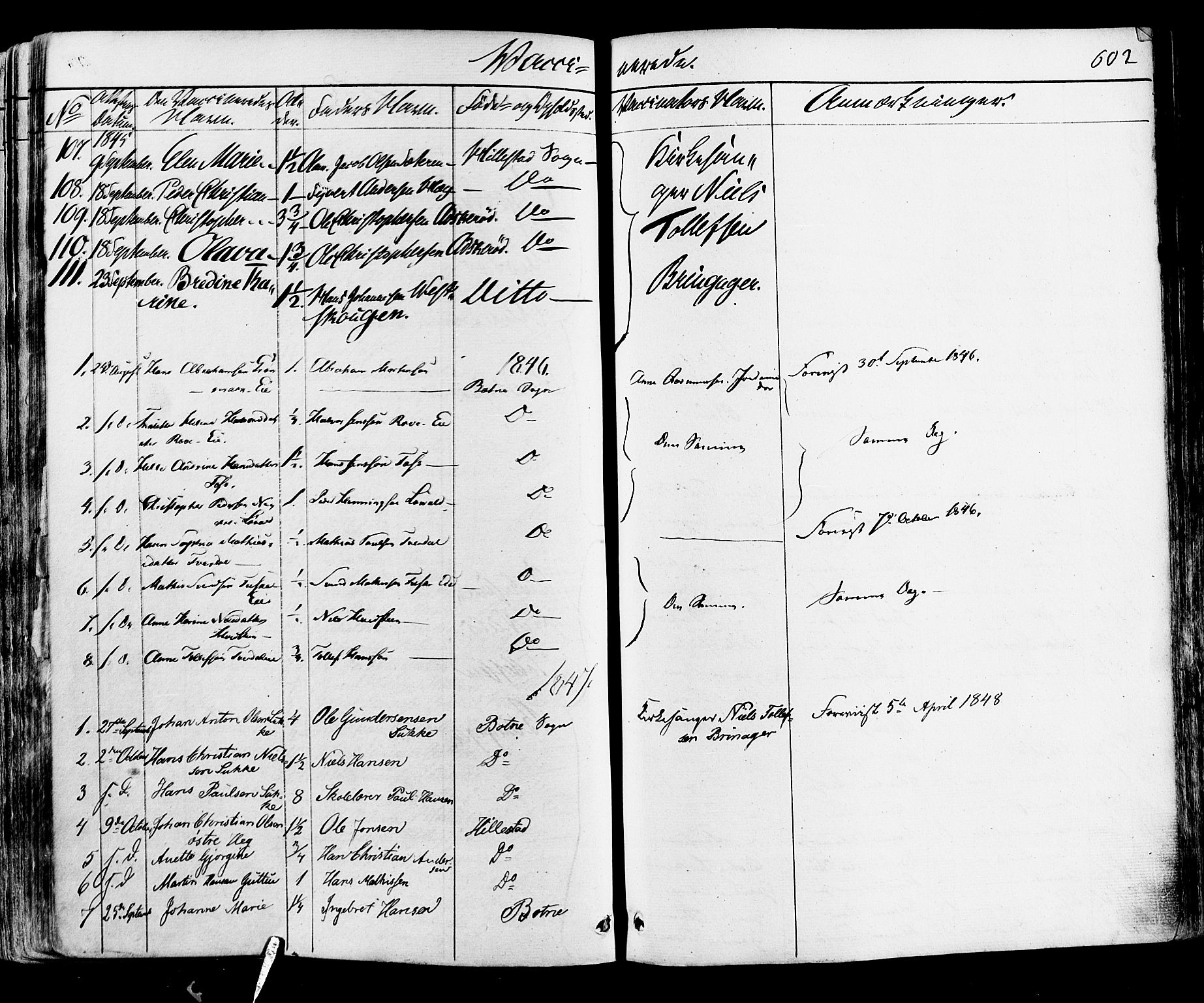 Botne kirkebøker, AV/SAKO-A-340/F/Fa/L0006: Parish register (official) no. I 6, 1836-1877, p. 602