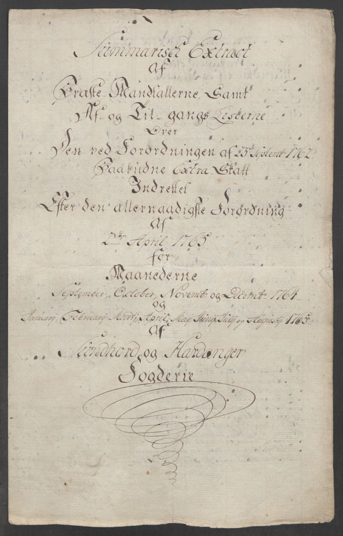 Rentekammeret inntil 1814, Reviderte regnskaper, Fogderegnskap, RA/EA-4092/R48/L3136: Ekstraskatten Sunnhordland og Hardanger, 1762-1772, p. 96