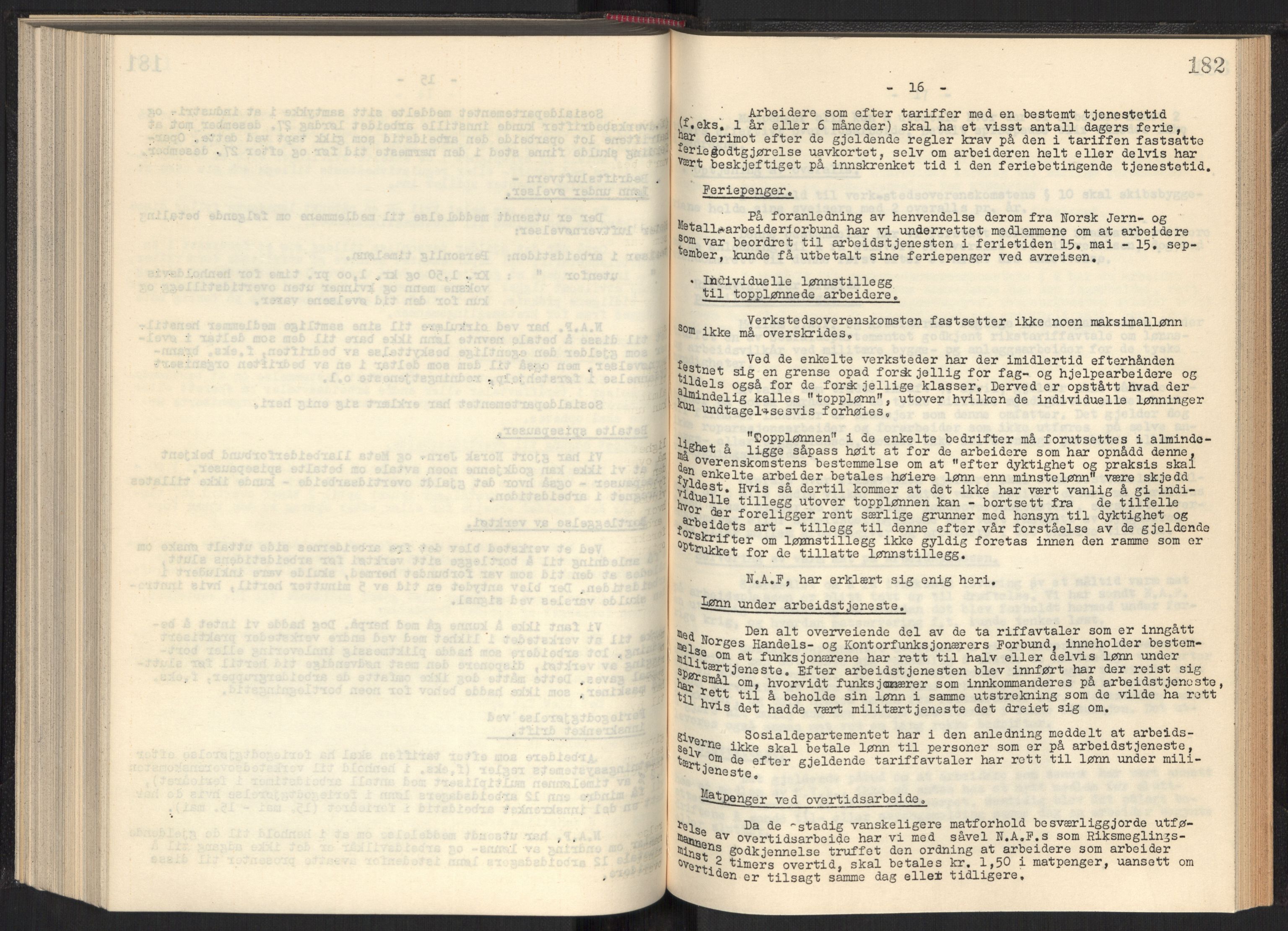 Teknologibedriftenes Landsforening TBL, RA/PA-1700/A/Ad/L0006: Årsberetning med register, 1937-1943, p. 182